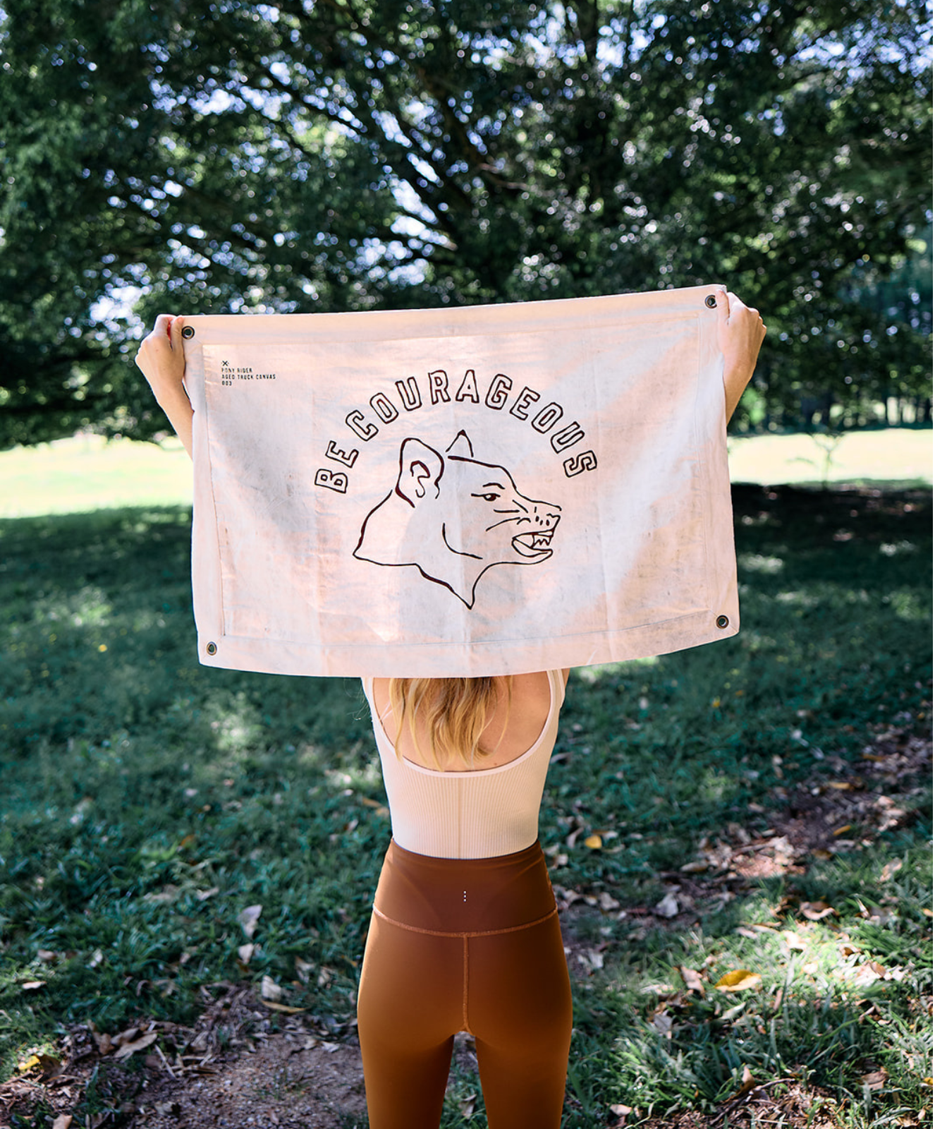 Be Courageous Wall Banner | Natural