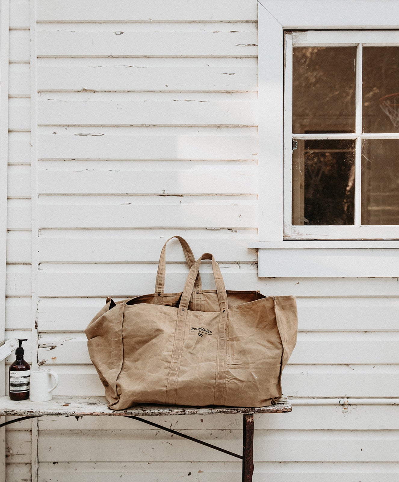 Market Carry All Canvas Tote Bag | Clay