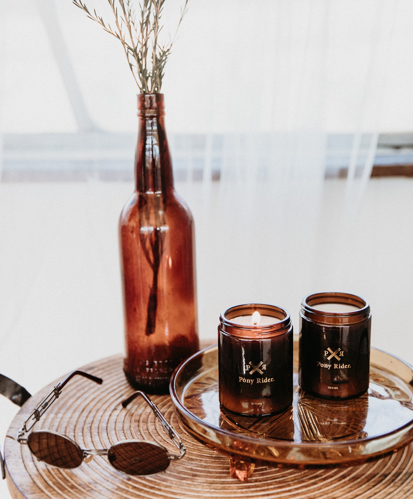 Pony Rider Candle | Peachy Wood