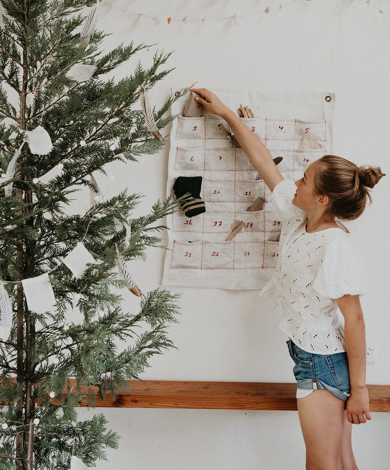 Advent Calendar Wall Banner | Natural