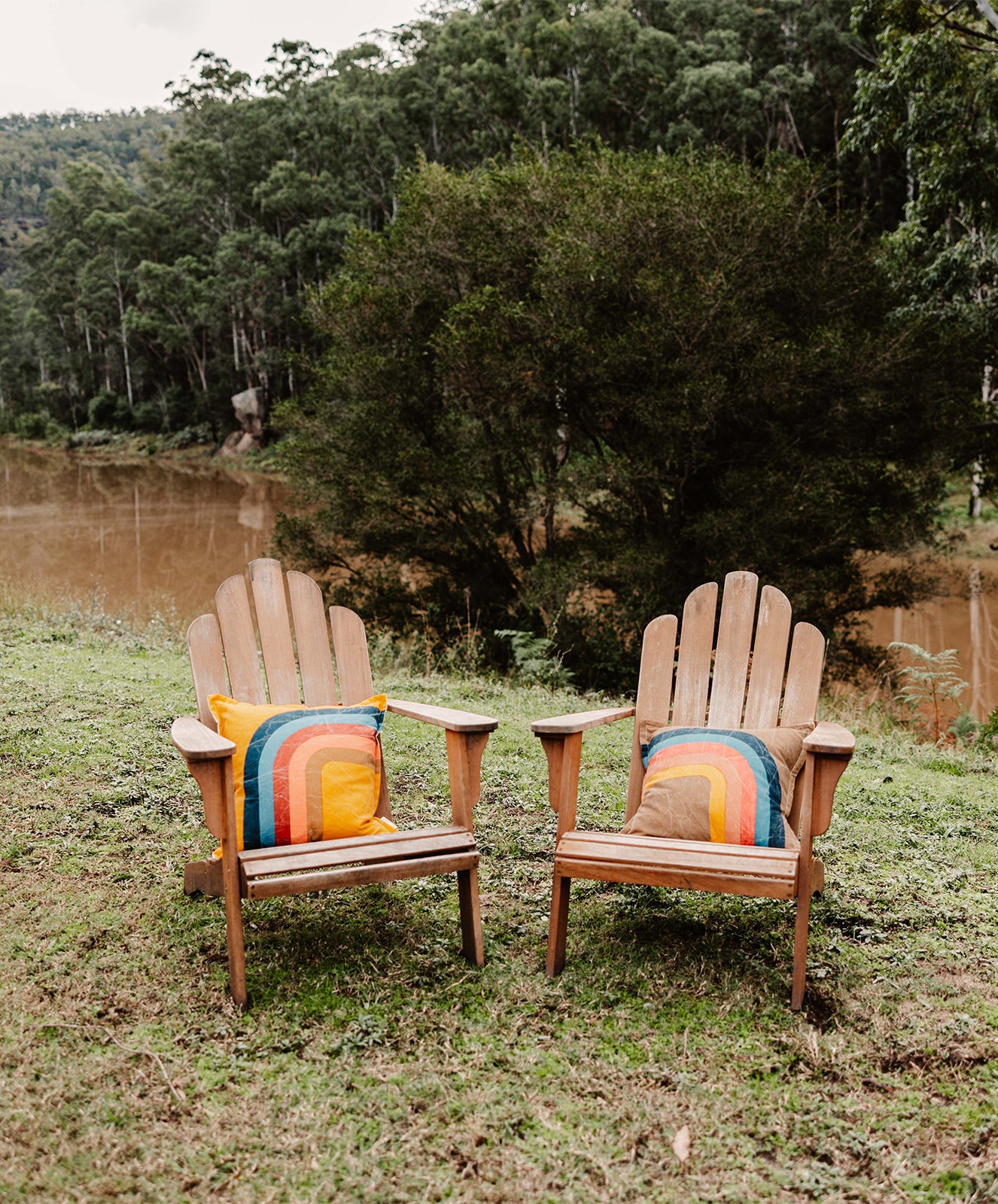 Camp Wanderful Cushion | Gold
