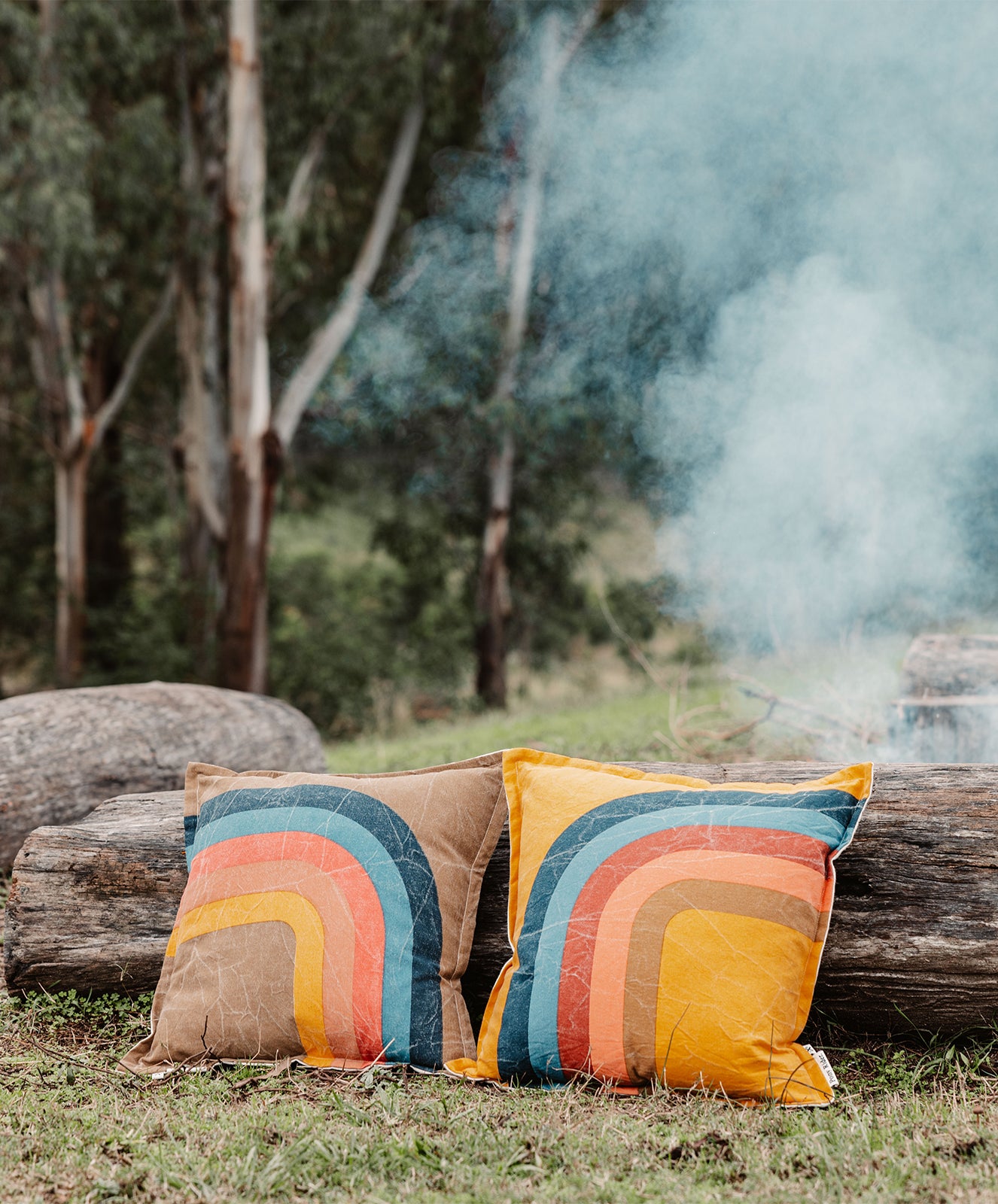 Camp Wanderful Cushion | Gold