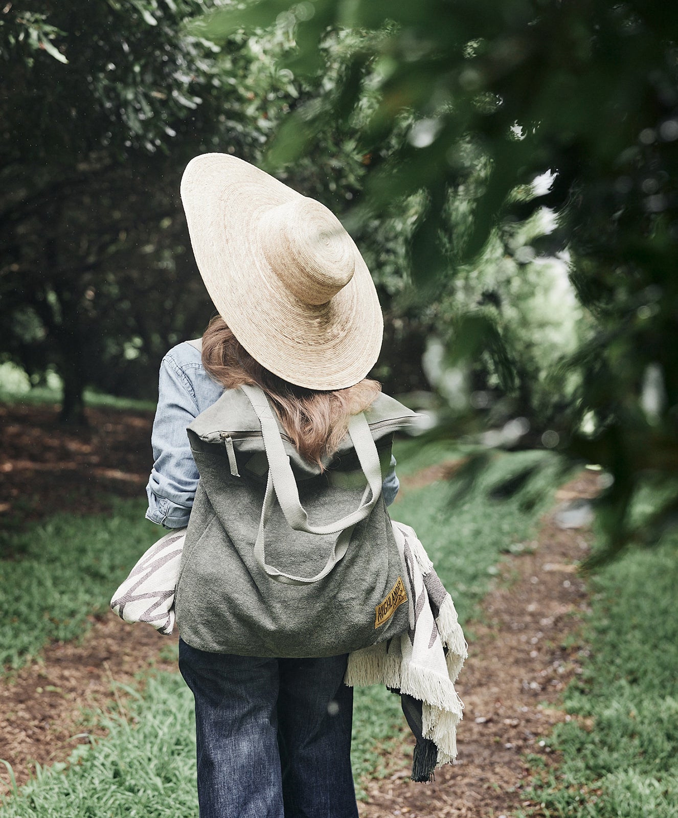 Adventure Slouch Bag | Khaki Upcycled Canvas