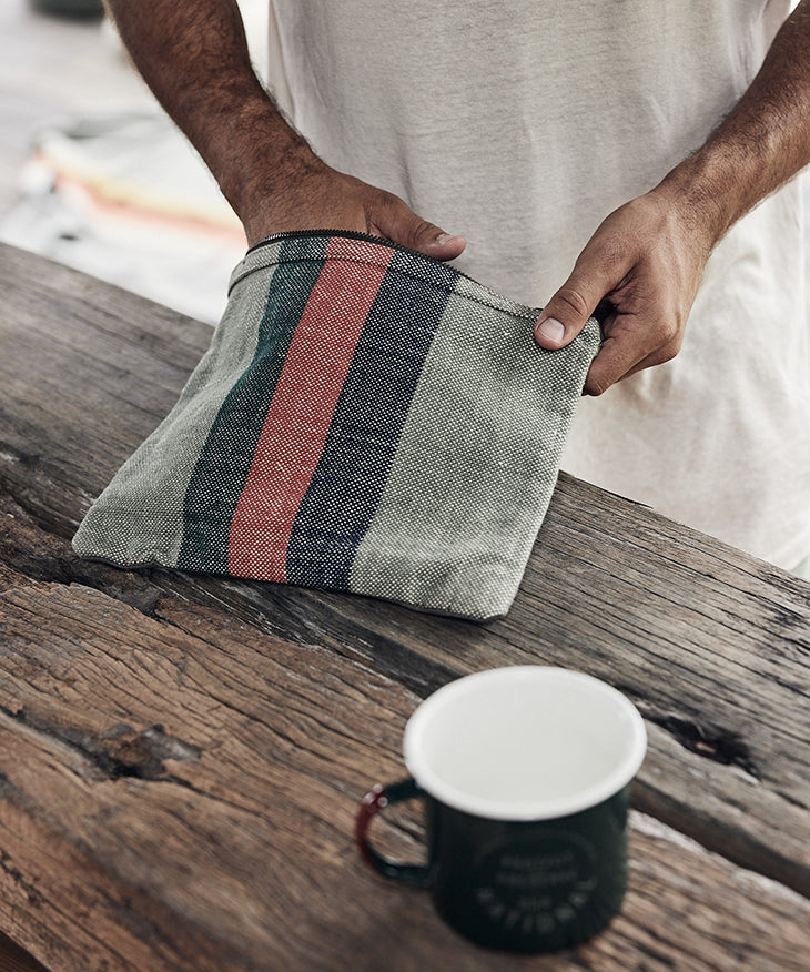 Adventure Bound Green Clutch Bag
