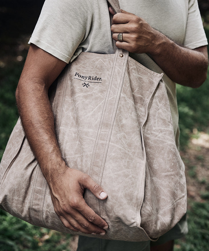 Market Carry All Canvas Tote Bag | Toffee Brown