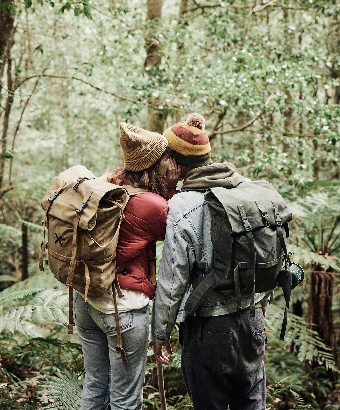 Slow Road Waxed Canvas Backpack with Cover | Duffle Green