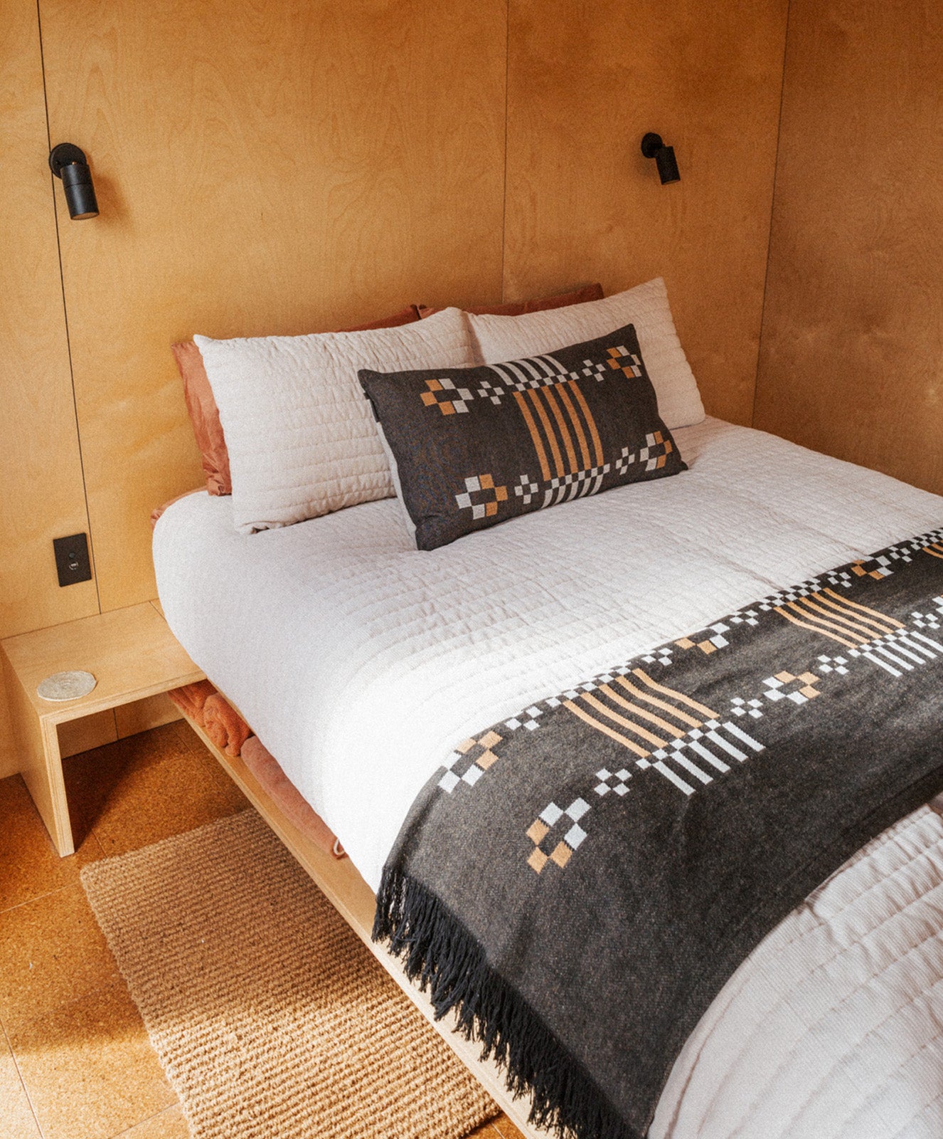 Alpine Retreat Rectangle Cushion | Black/Natural