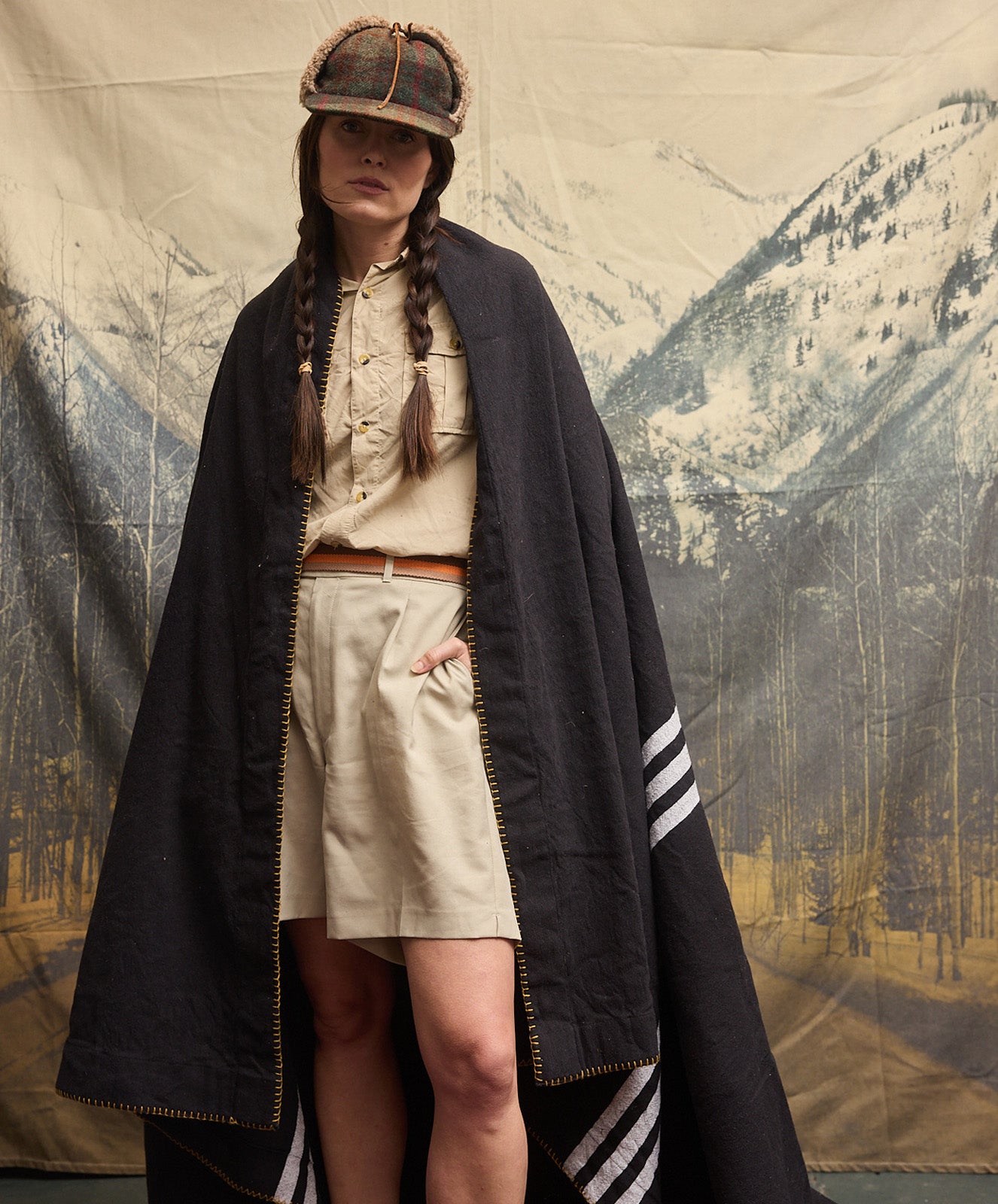 New Yorker Cotton Blanket | Black / White | King