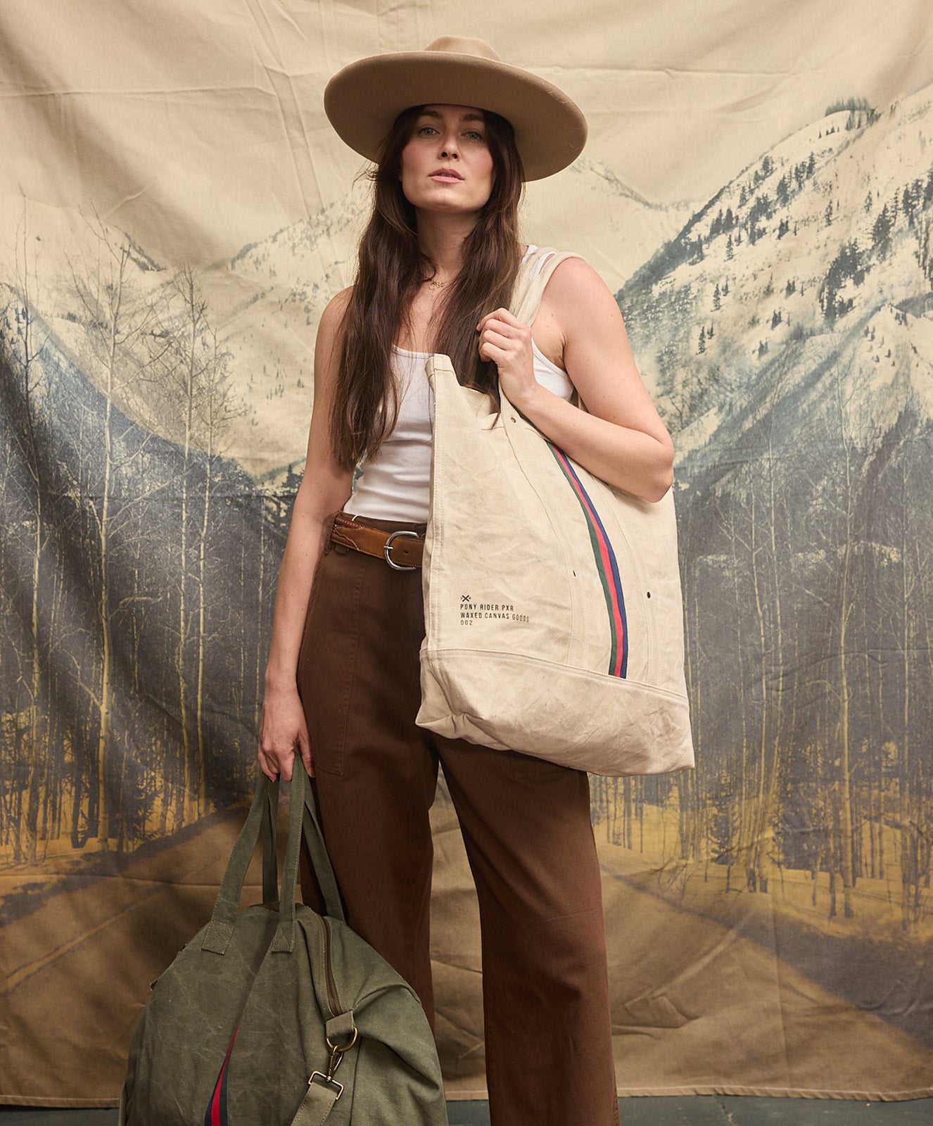 Escapee Large Canvas Tote Bag | Natural
