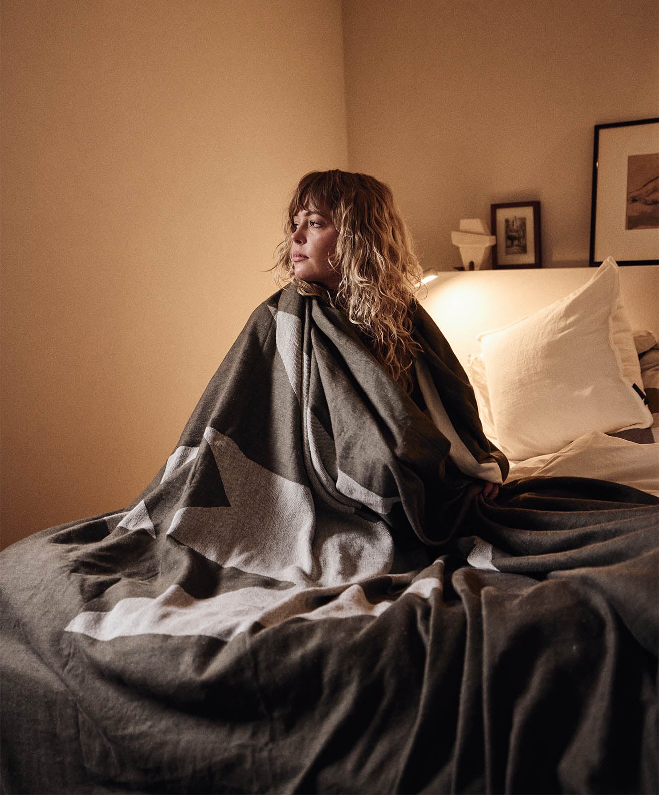 Forest Trail Bed Blanket | Dark Olive