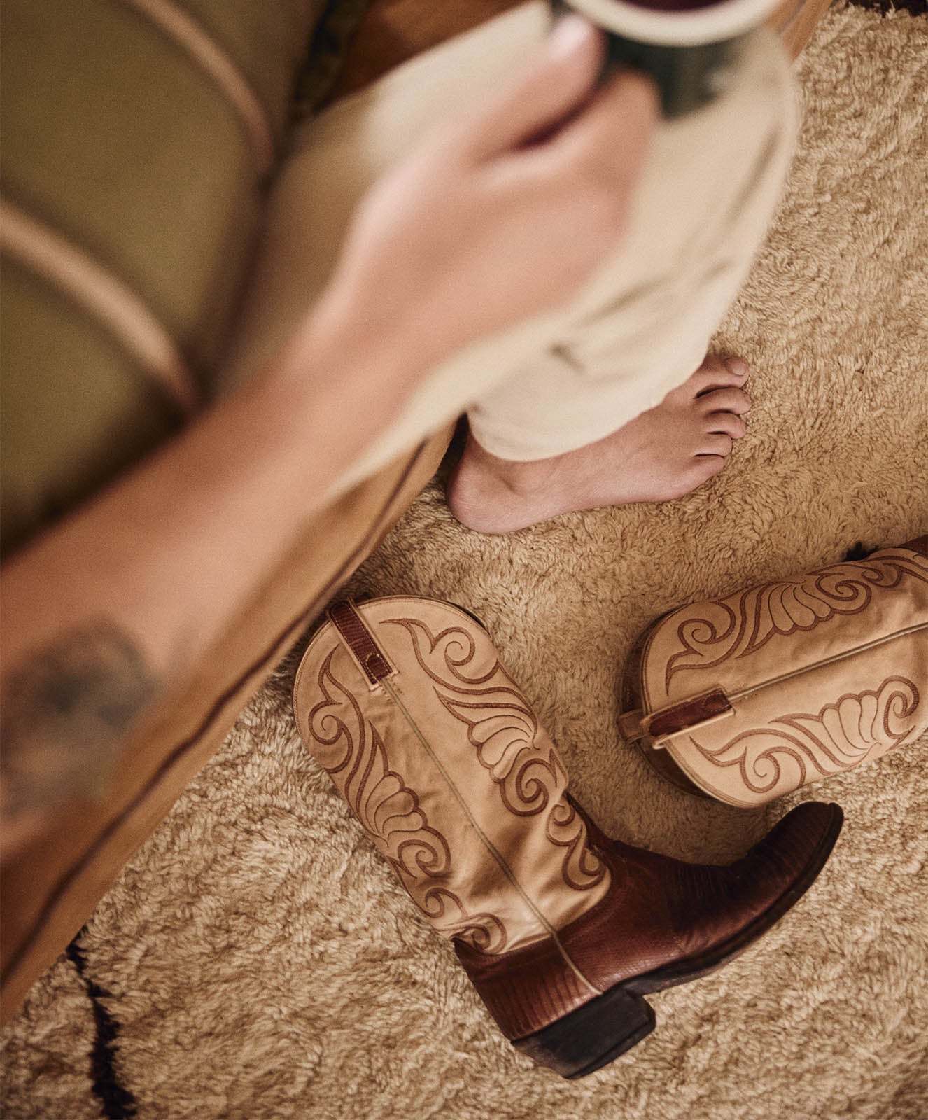 Safari Linen Cushion | Striped Olive / Donkey Pink