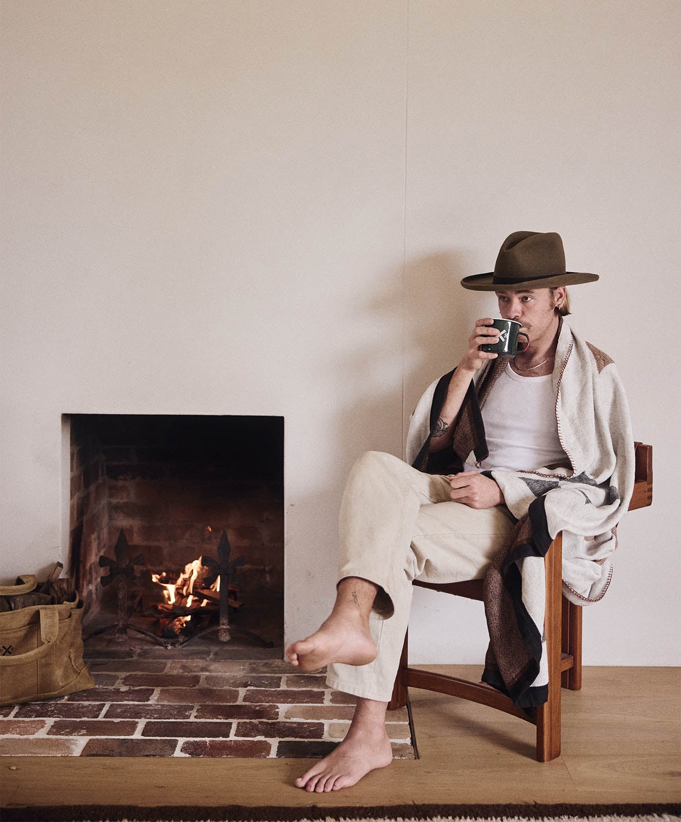 Rocky Peaks Throw | Natural