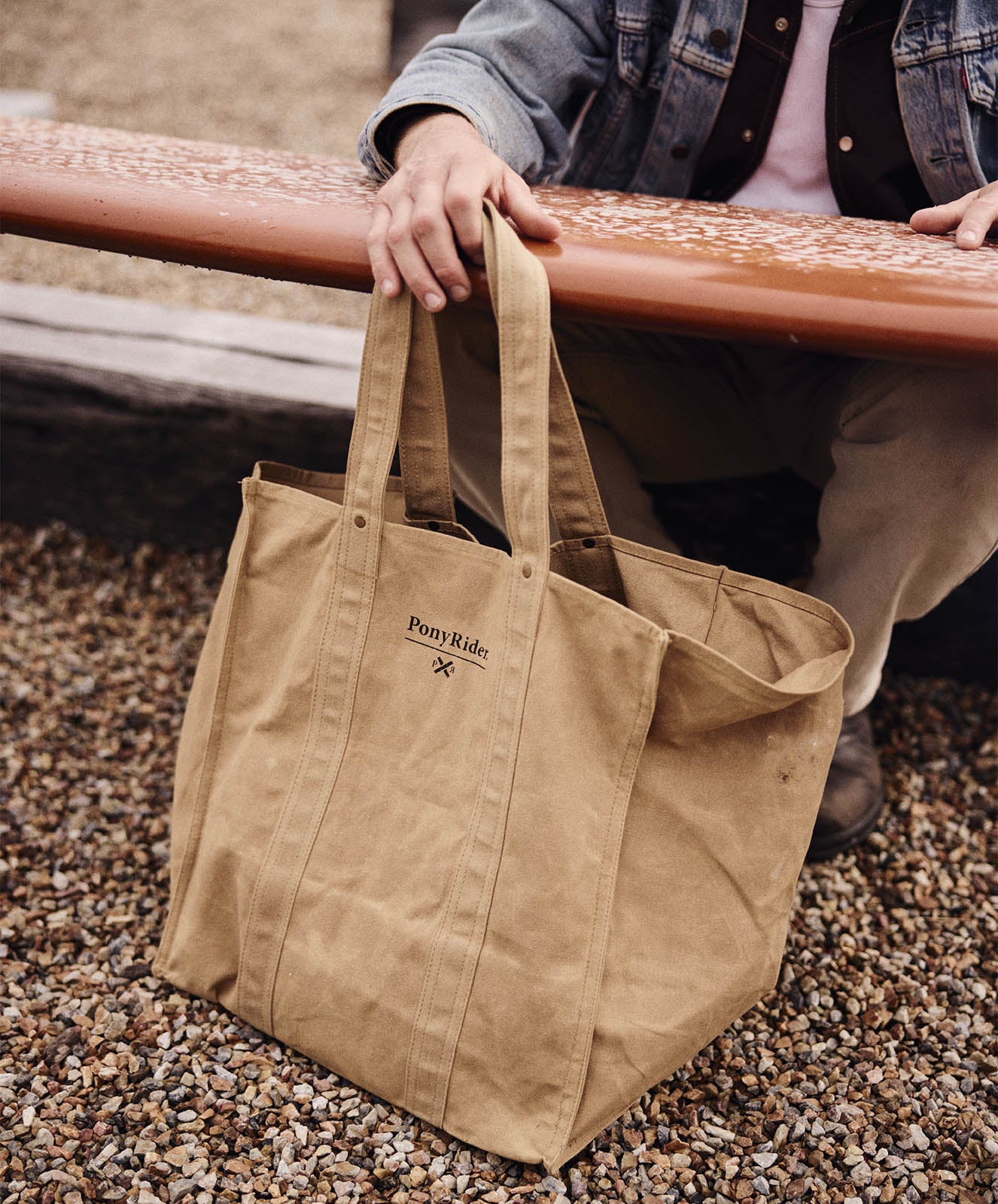 Market Canvas Tote Bag | Clay