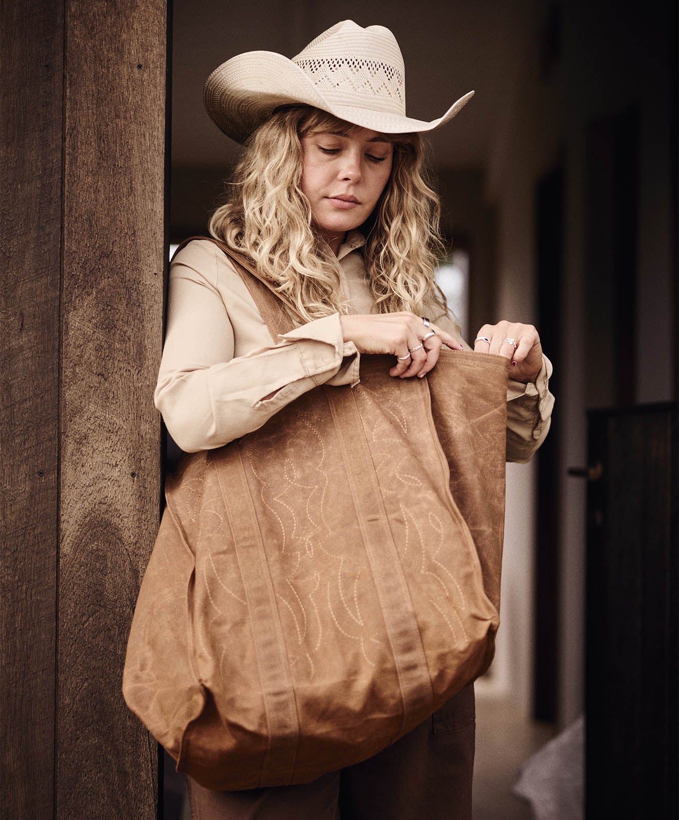Market Canvas Tote Bag | Spicy Cowboy