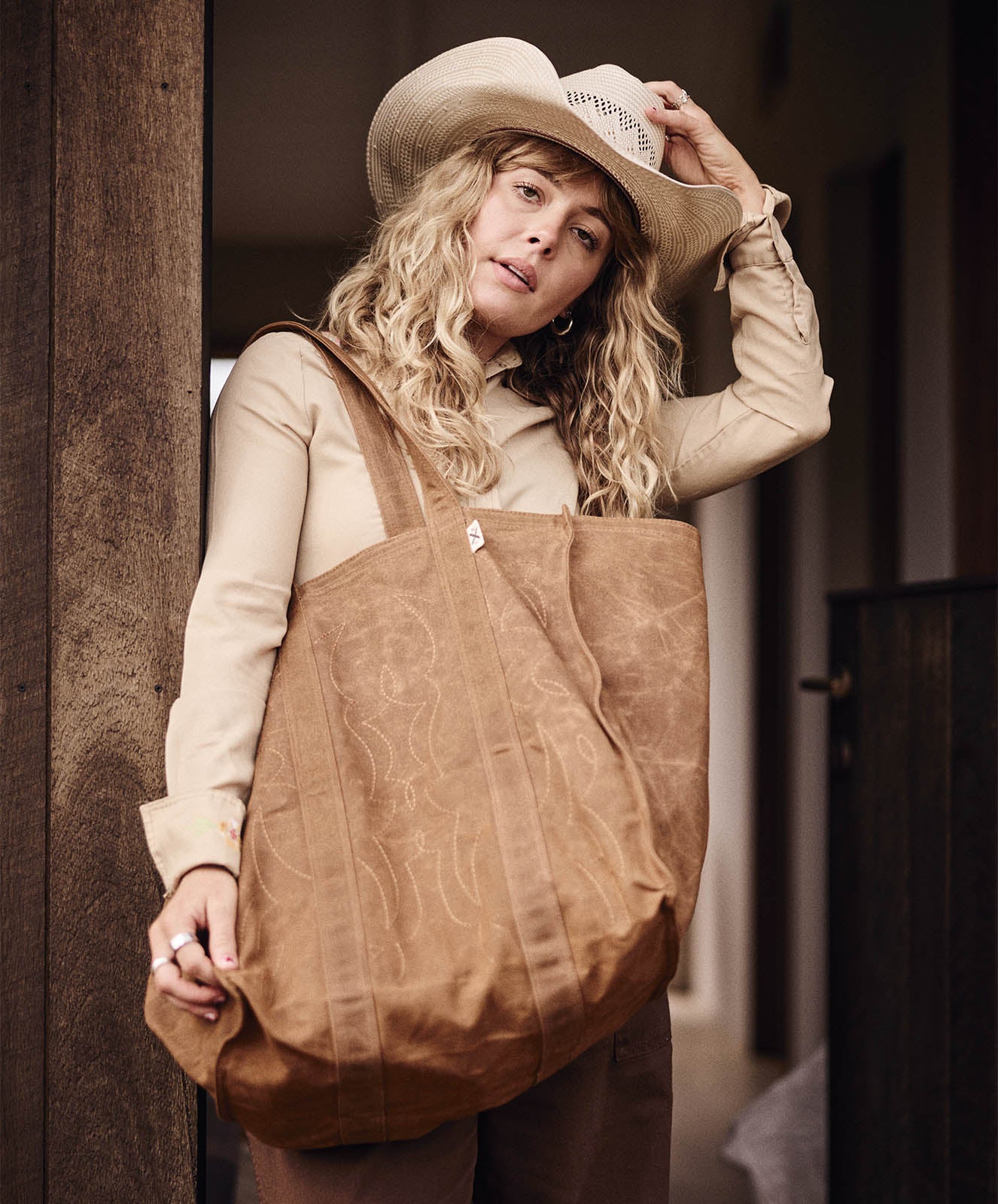 Market Canvas Tote Bag | Spicy Cowboy
