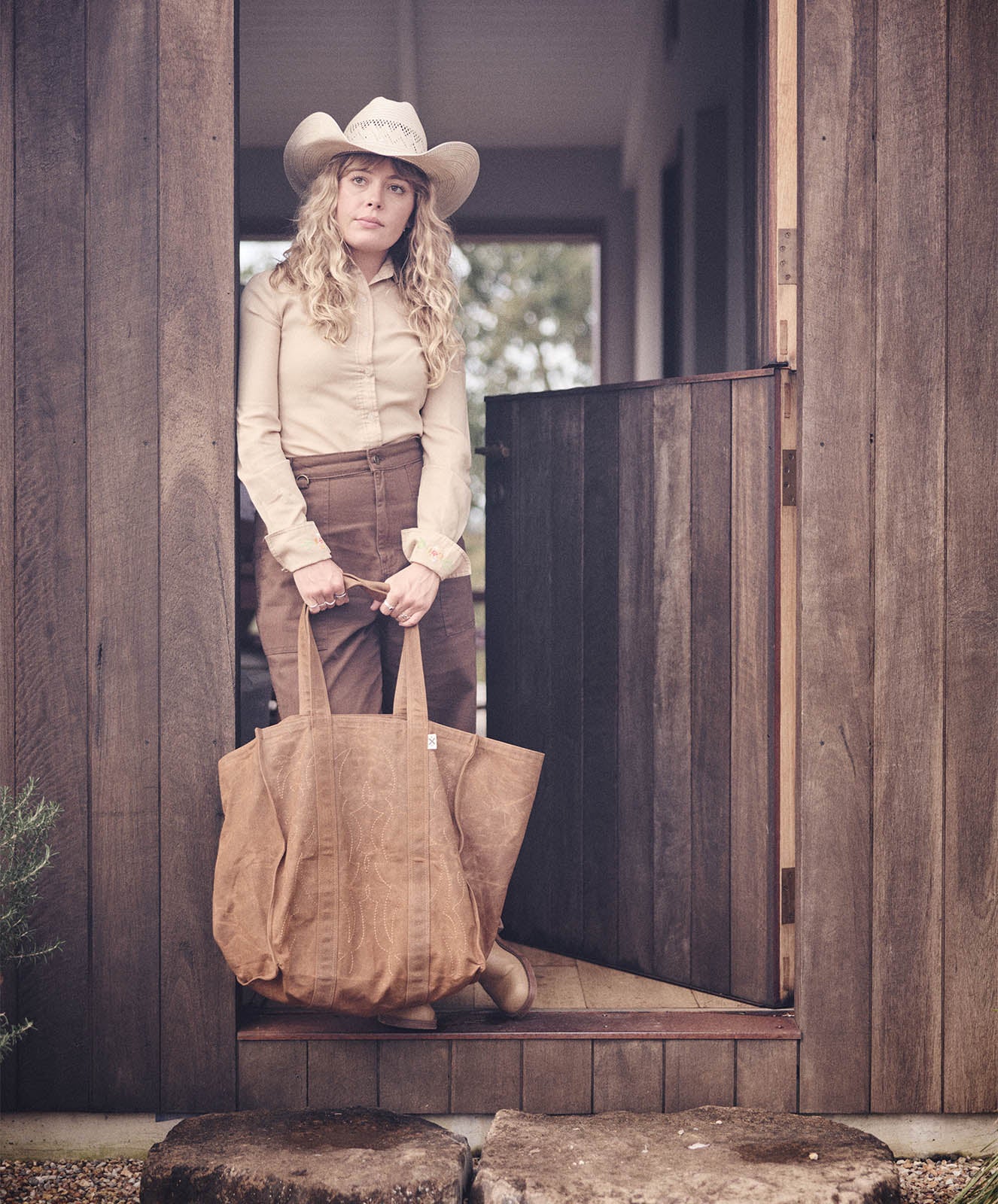 Market Canvas Tote Bag | Spicy Cowboy