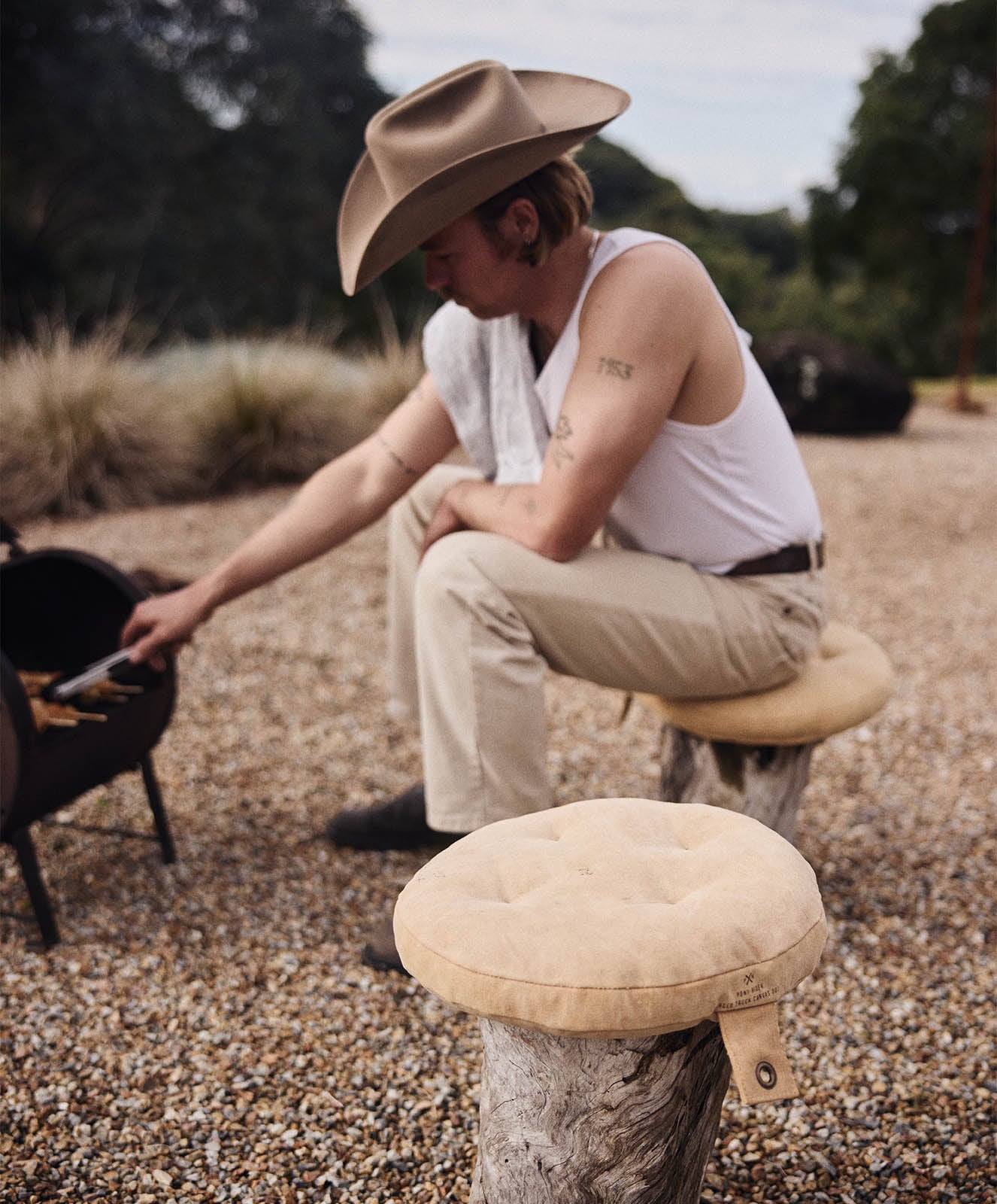 Sergeant Tea Towel | Natural / Grey