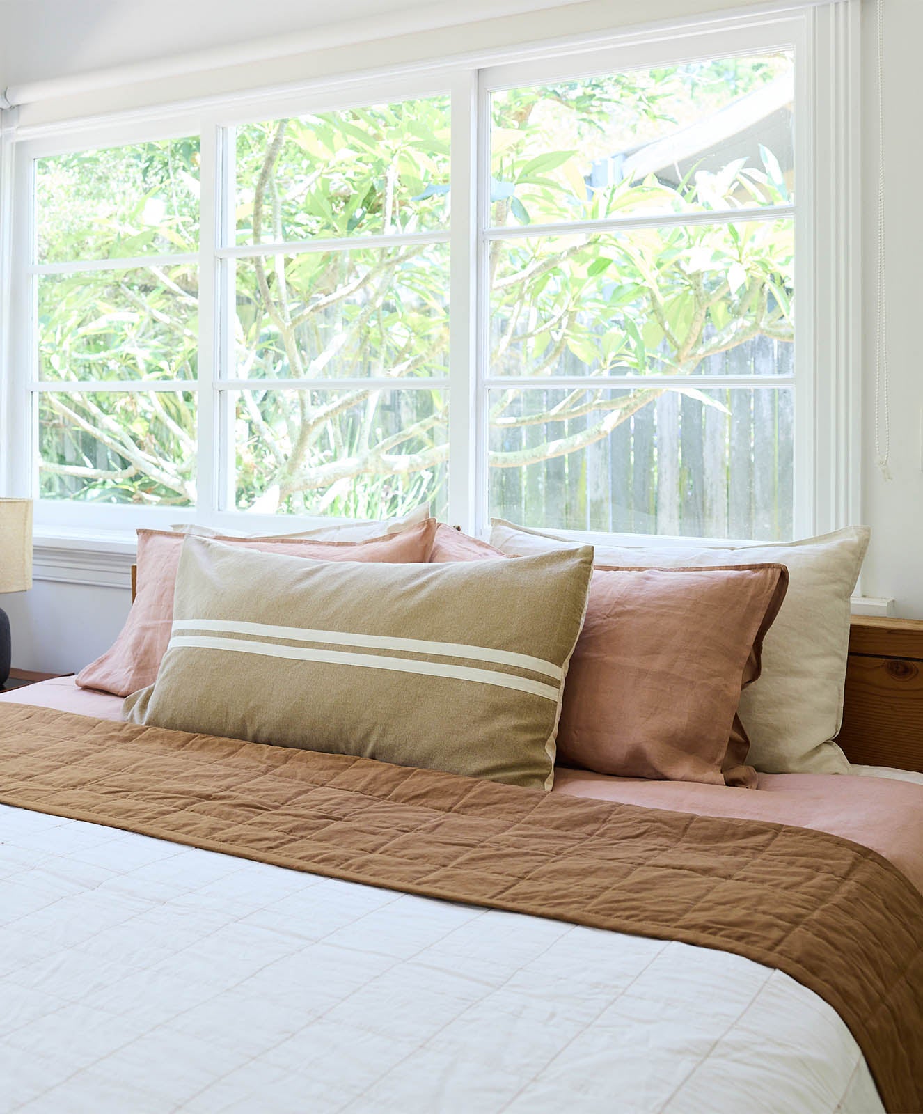 Organic Heritage Threads Reversible Quilt I Toffee