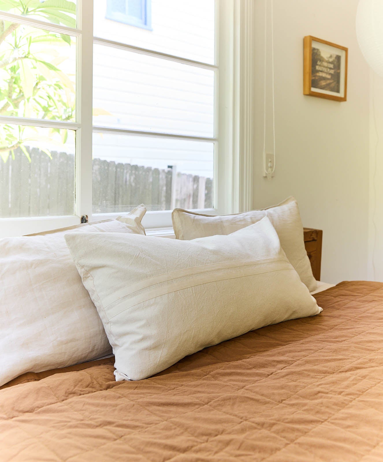 Organic Heritage Threads Reversible Quilt I Toffee