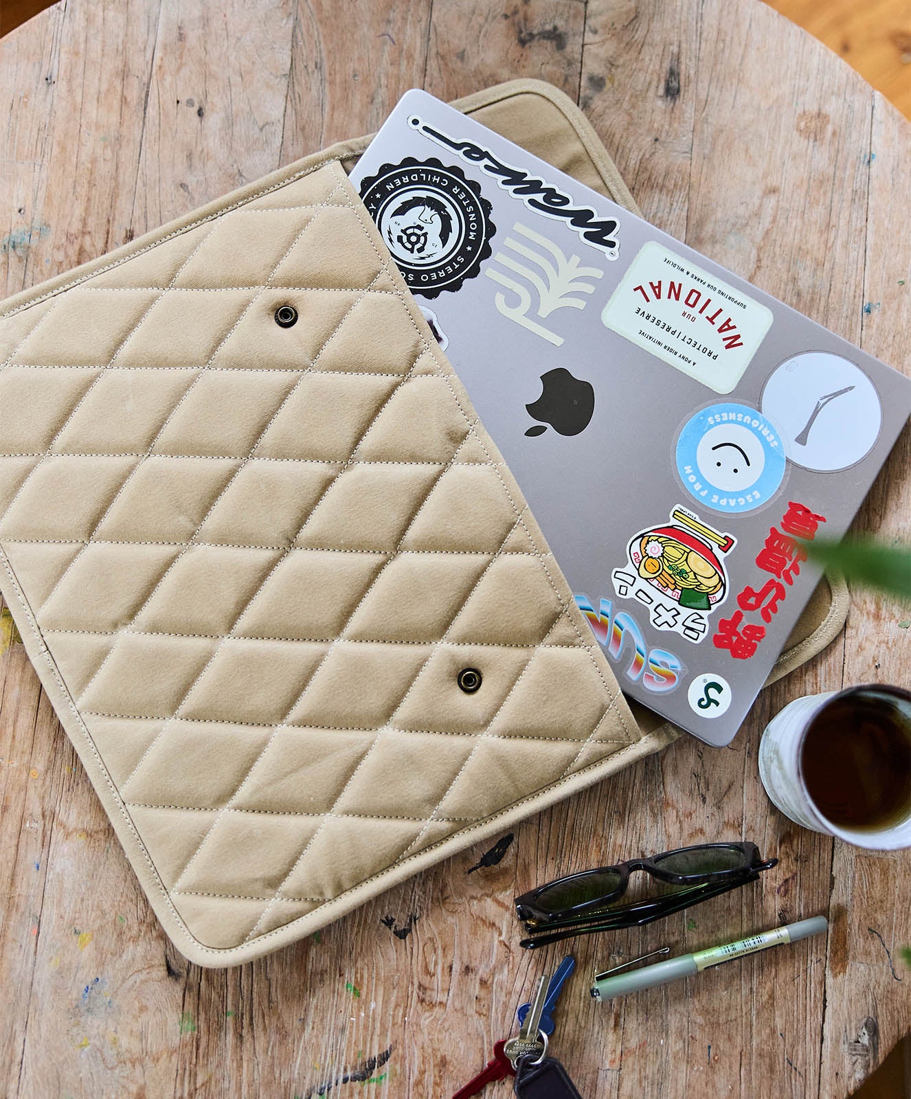 Road Tripper Laptop Case | Light Safari