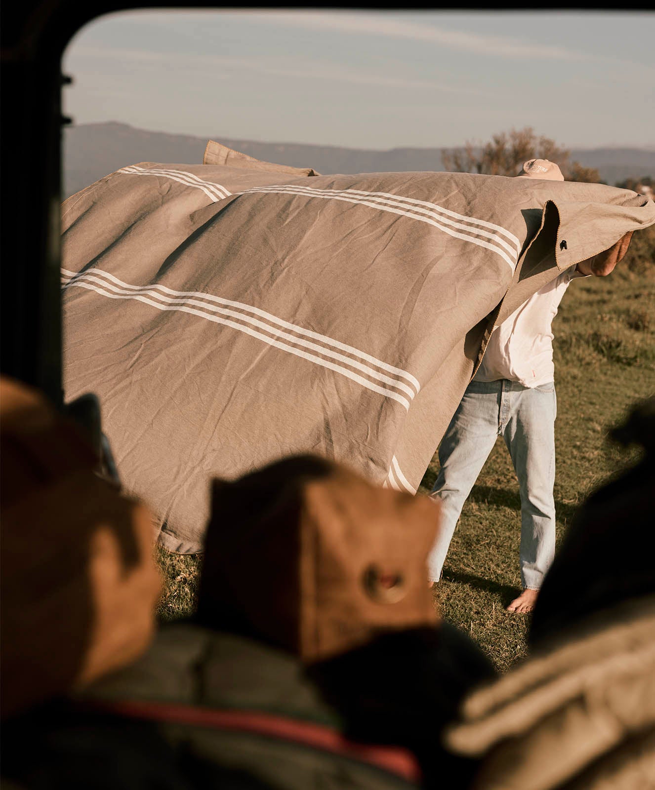 New Yorker Cotton Blanket | Olive