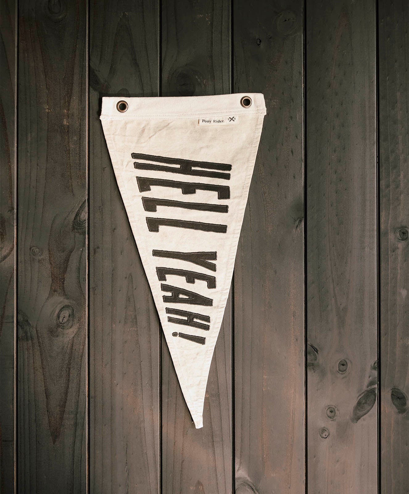 Hell Yeah Flag Wall Banner | Natural