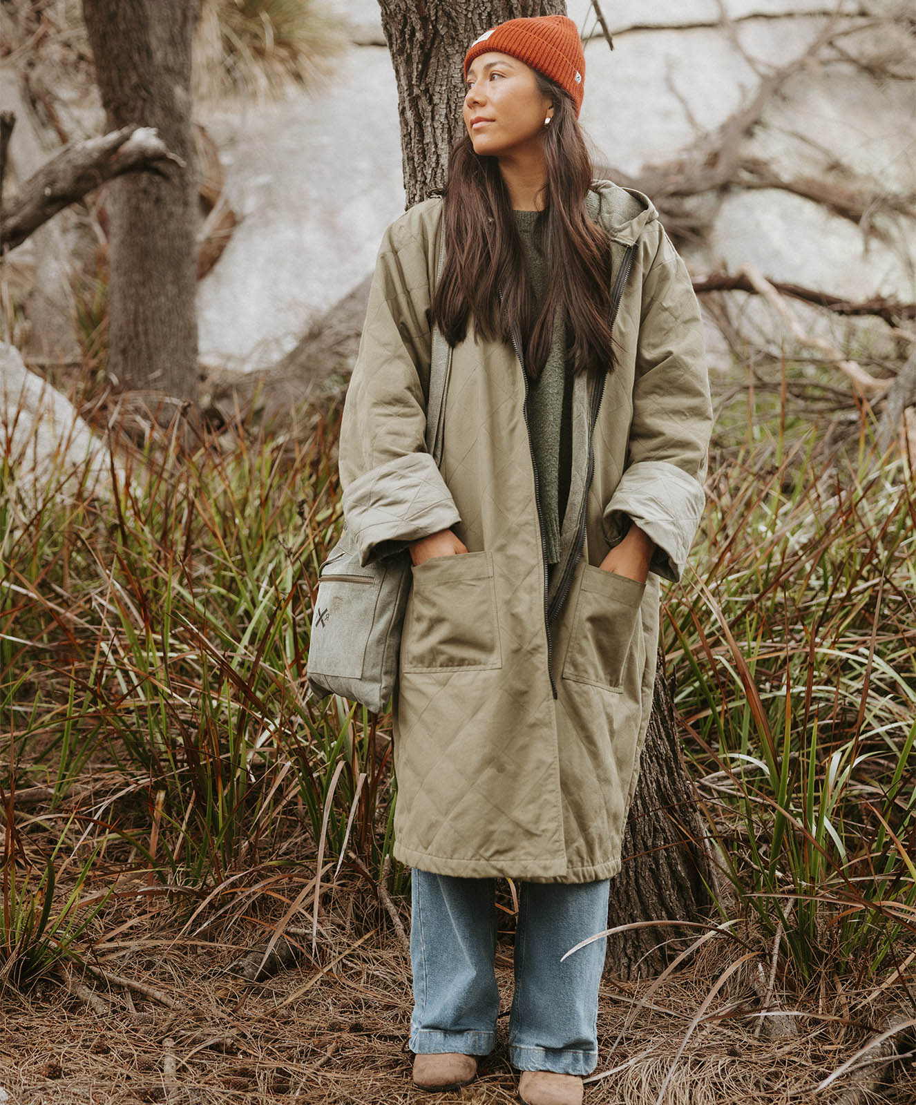 High Tide Plunge Canvas Jacket | Khaki | O/S