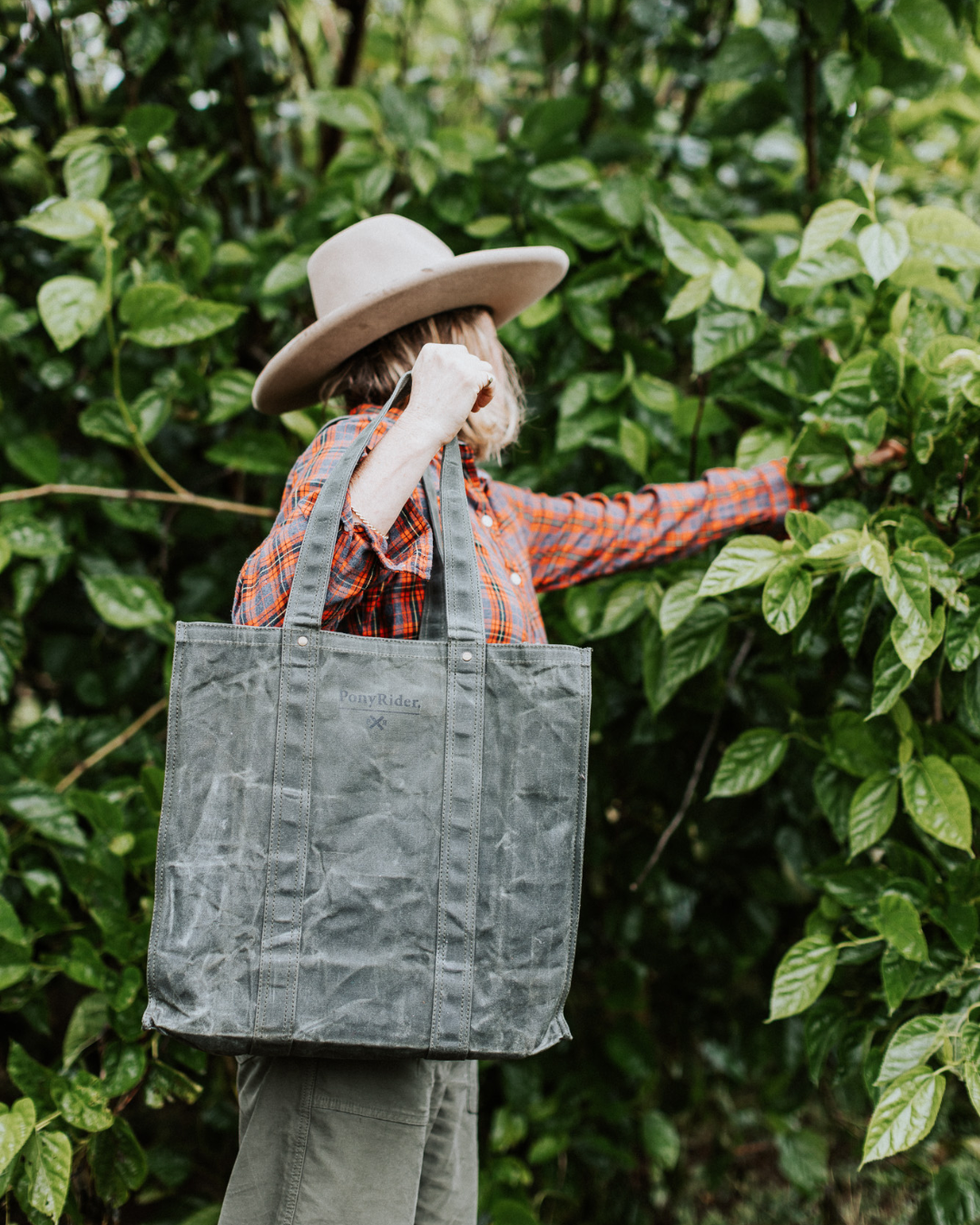 Market Tiny Tote Canvas Bag | Duffle Green