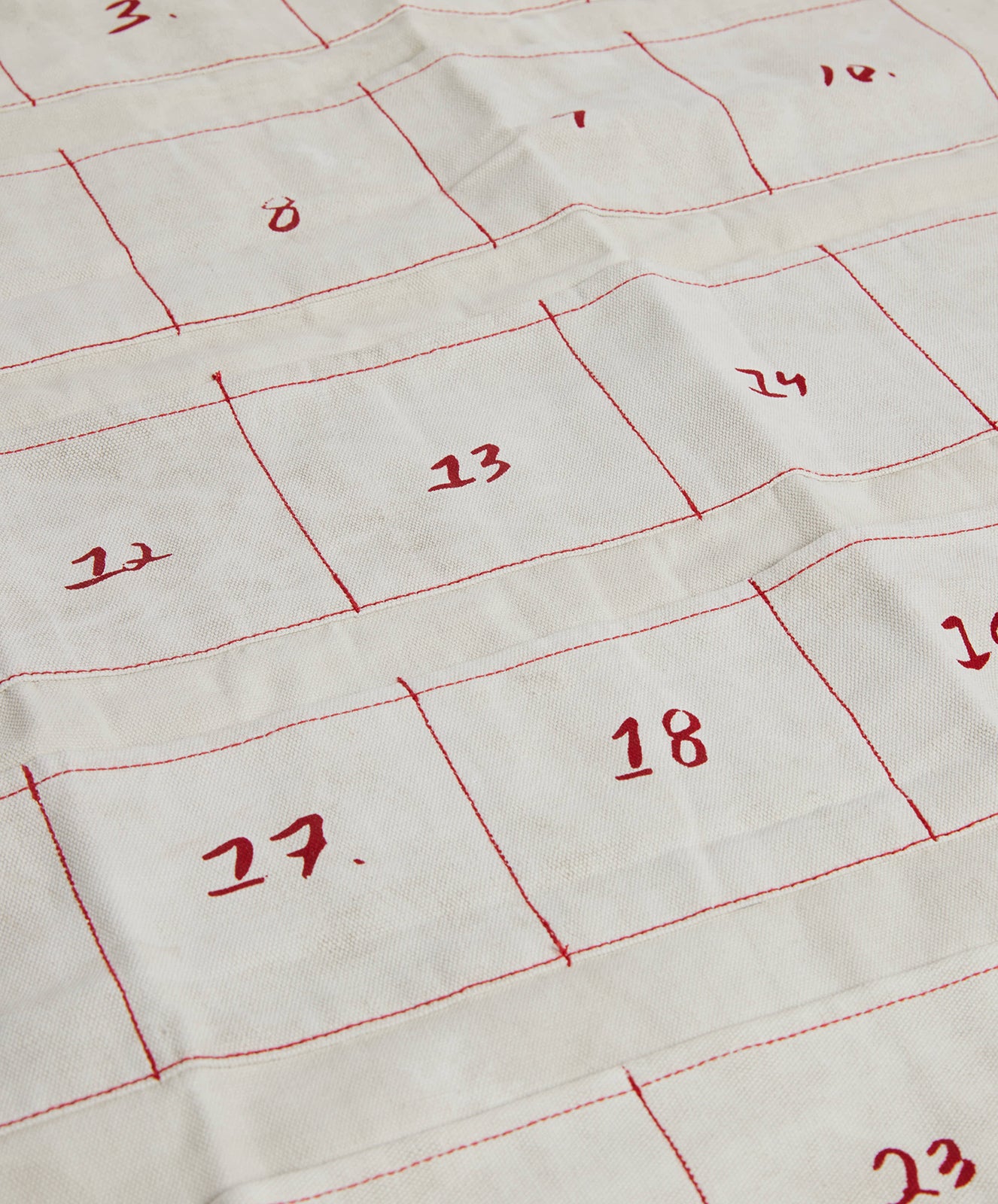 Advent Calendar Wall Banner | Natural