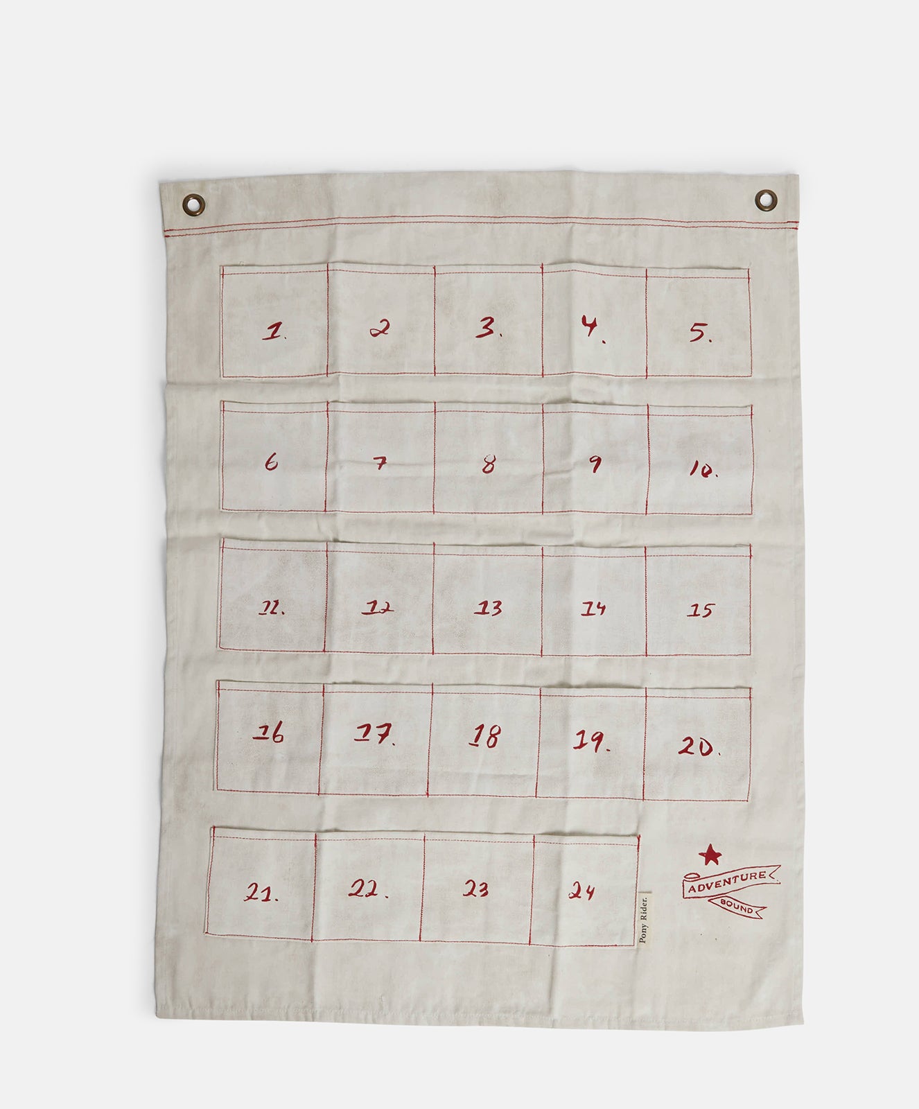 Advent Calendar Wall Banner | Natural