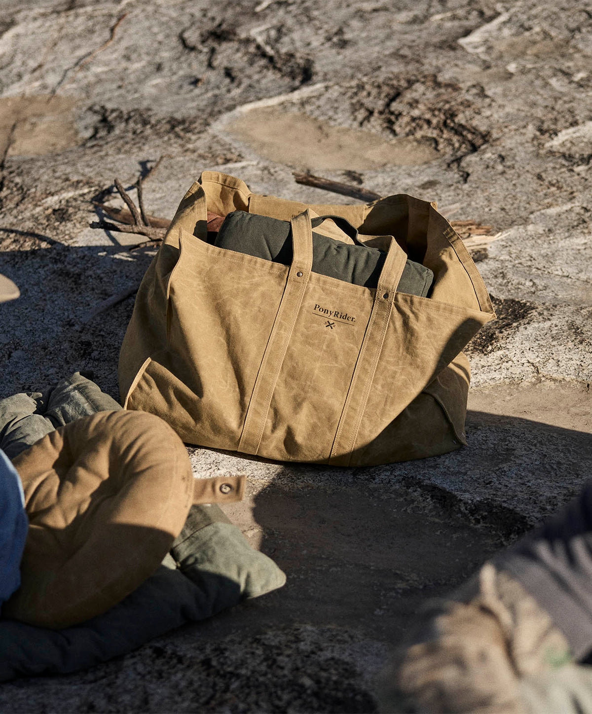 Market Carry All Canvas Tote Bag | Clay