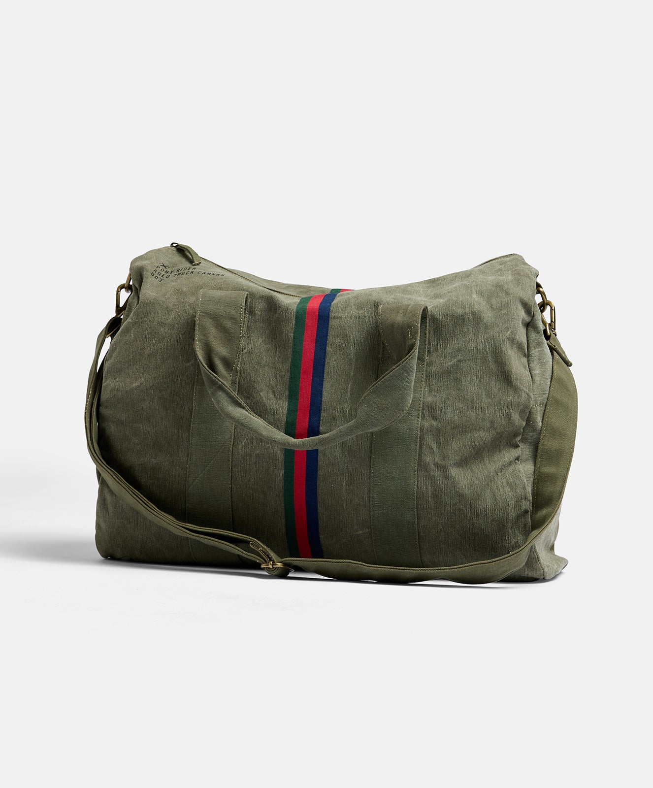 Escapee Canvas Overnight Bag | Upcycled | Khaki