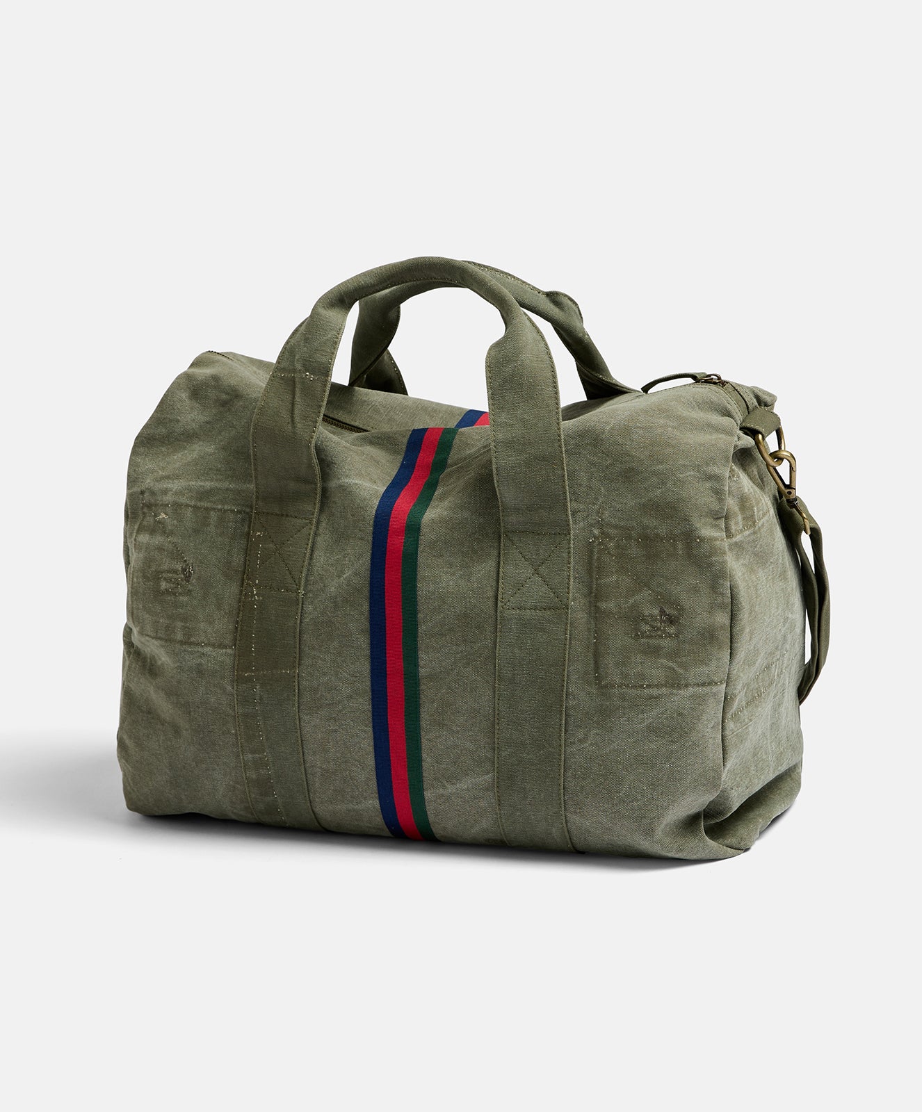Escapee Canvas Overnight Bag | Upcycled | Khaki