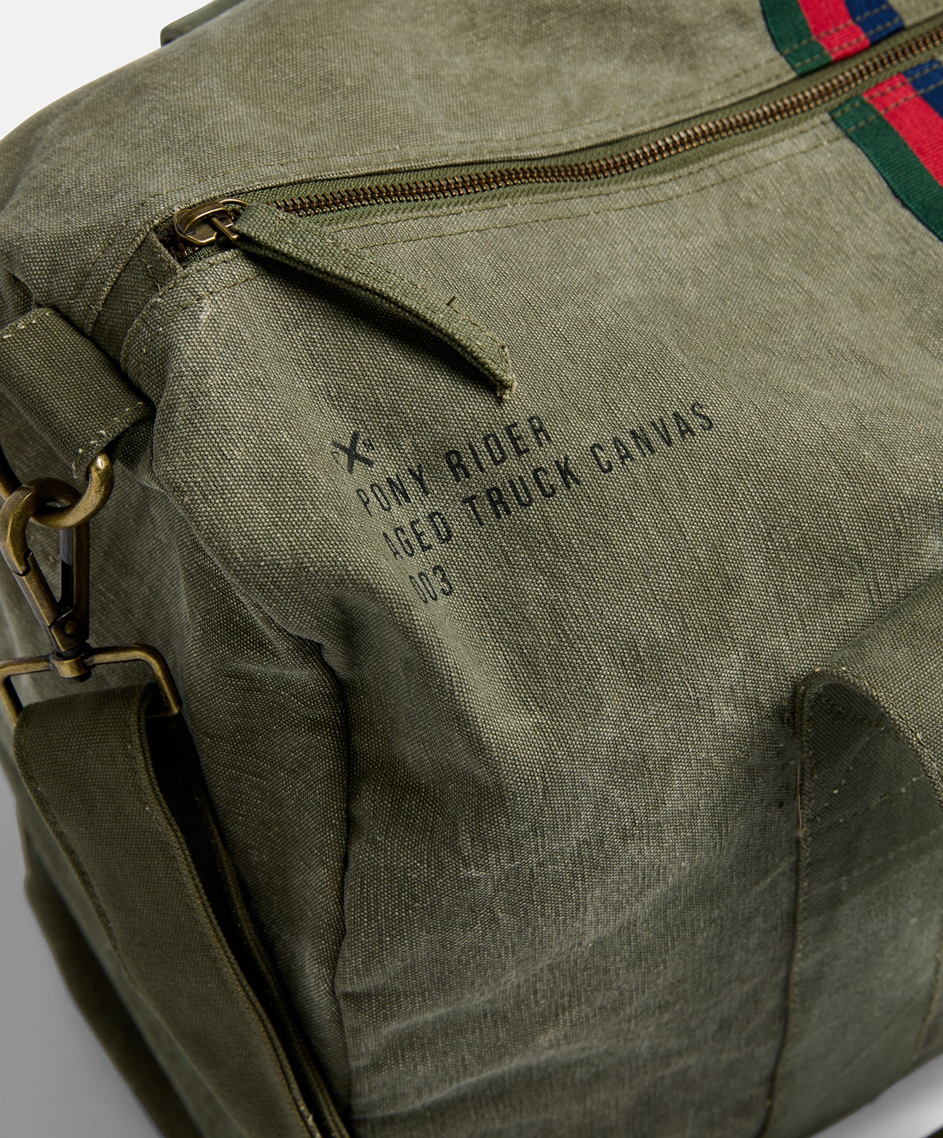Escapee Canvas Overnight Bag | Upcycled | Khaki