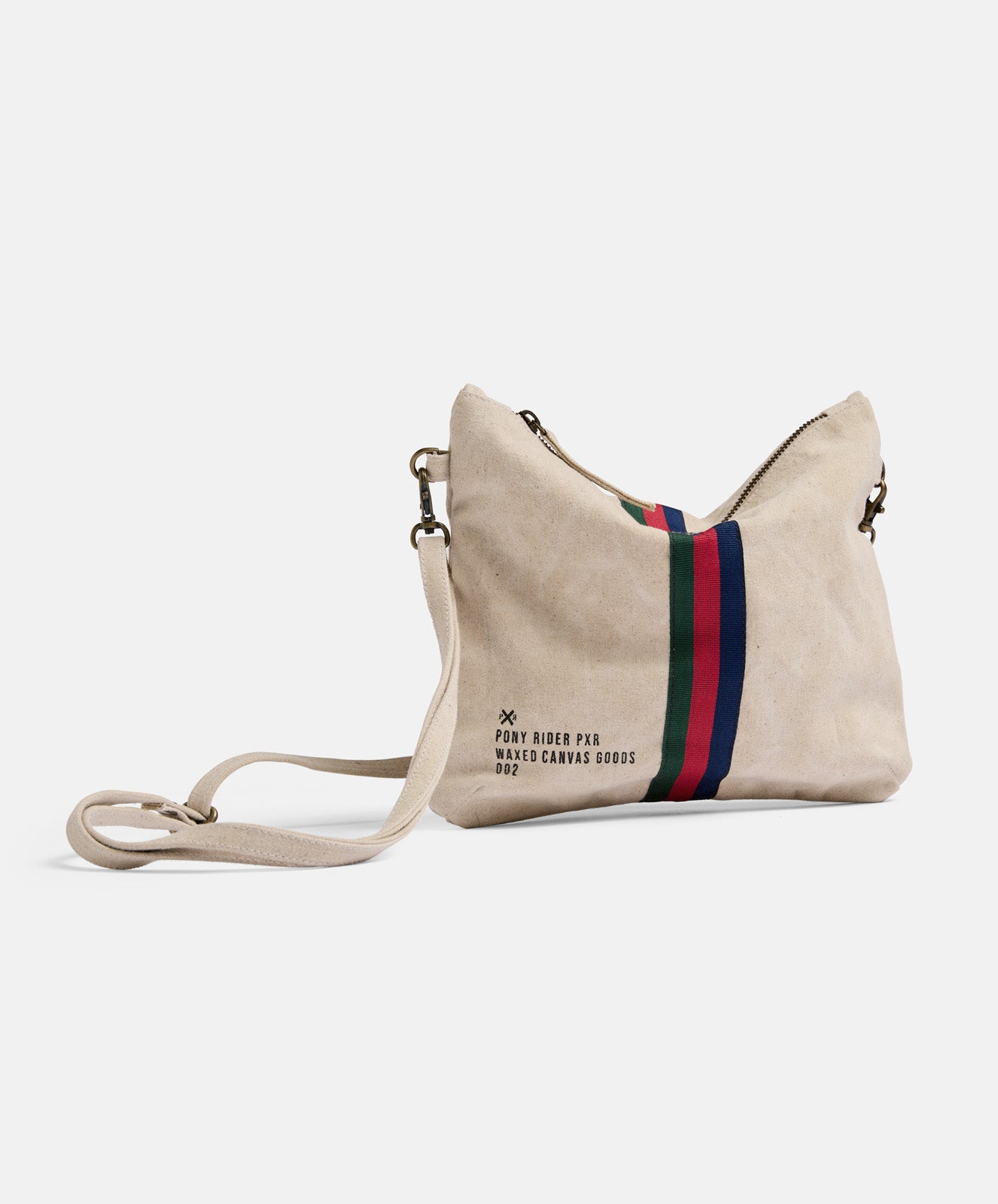 Escapee Clutch Bag with Strap | Waxed | Natural