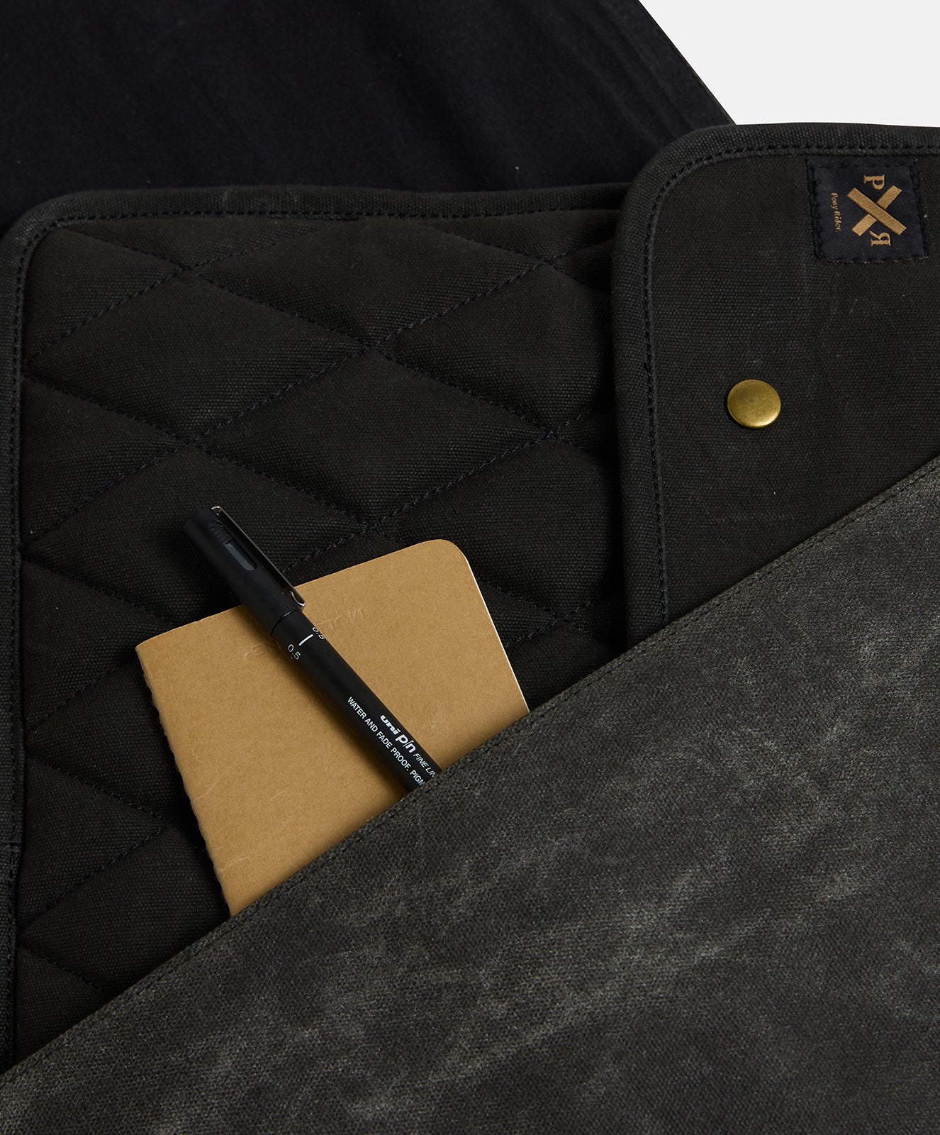 Slow Road Laptop Satchel | Black