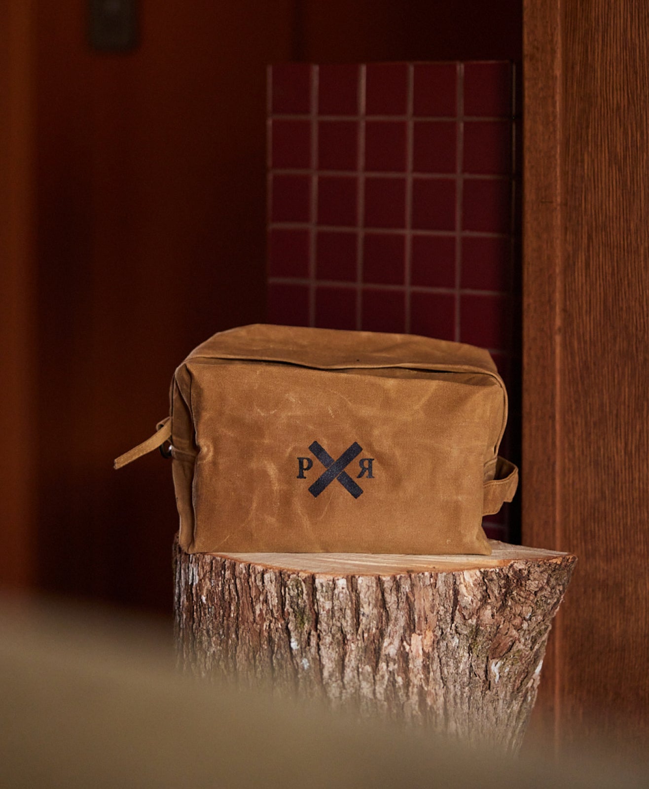 Slow Road Duffle Toiletry Bag | Clay