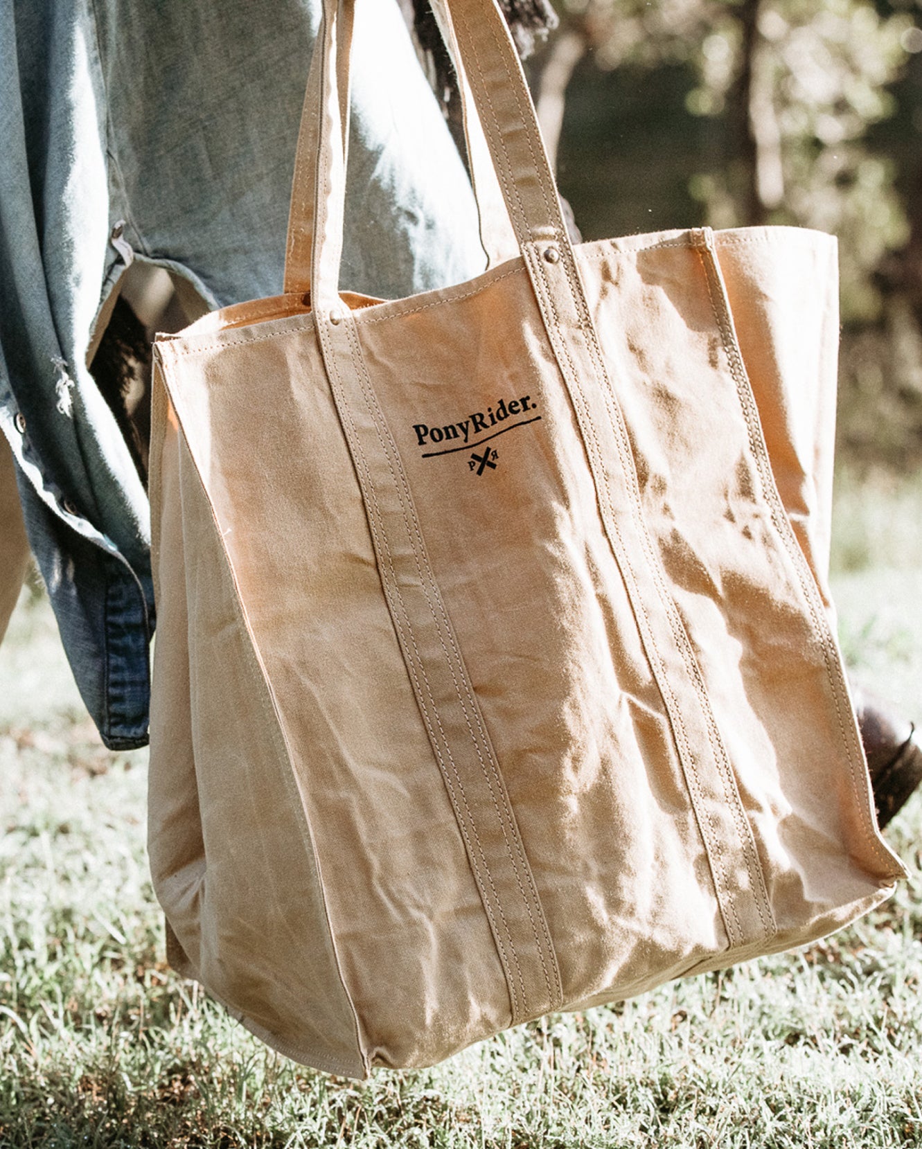 Market Canvas Tote Bag | Clay