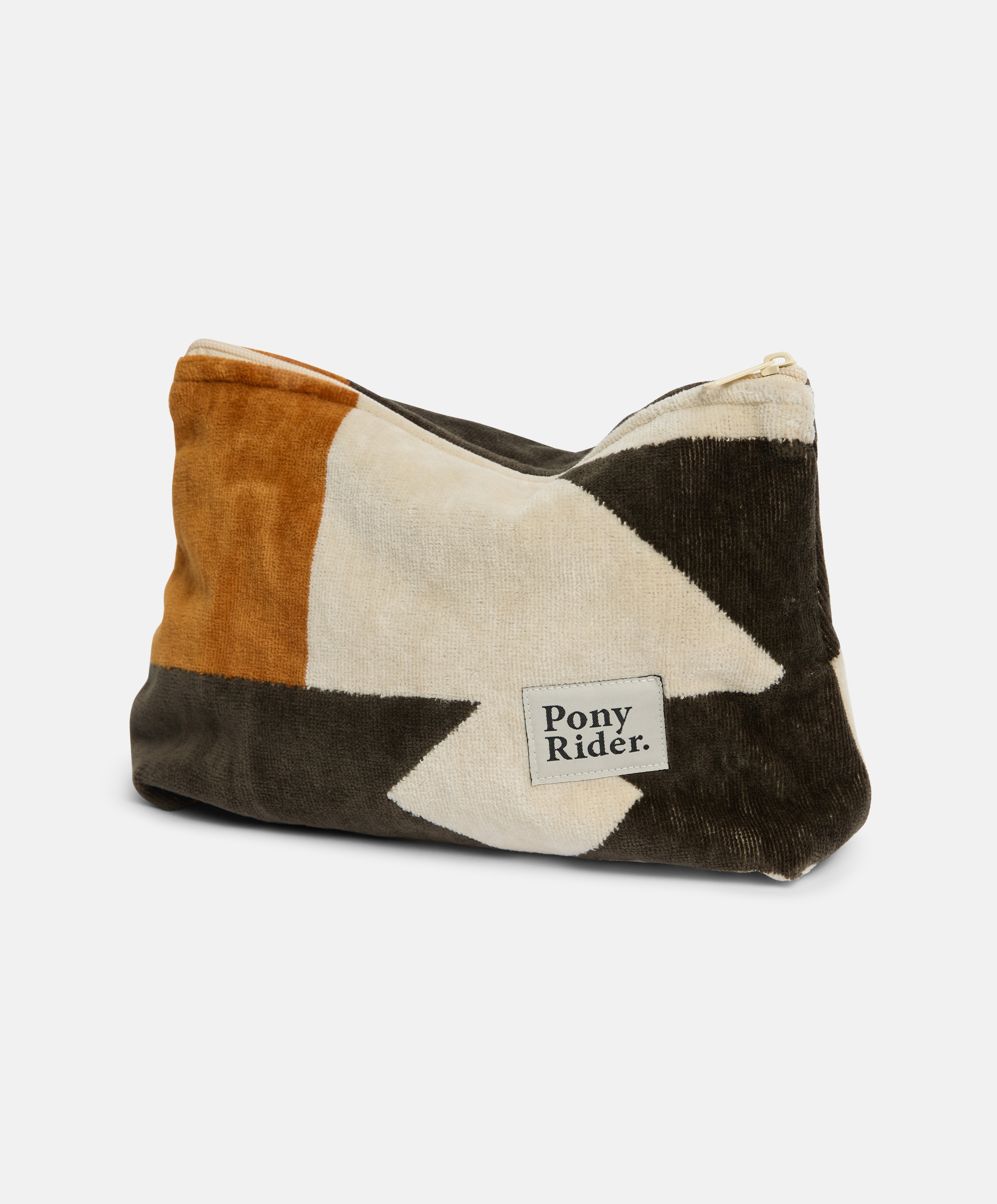 Rocky Mountain Pouch | Recrafted Terry Towelling I Natural / Khaki / Spice