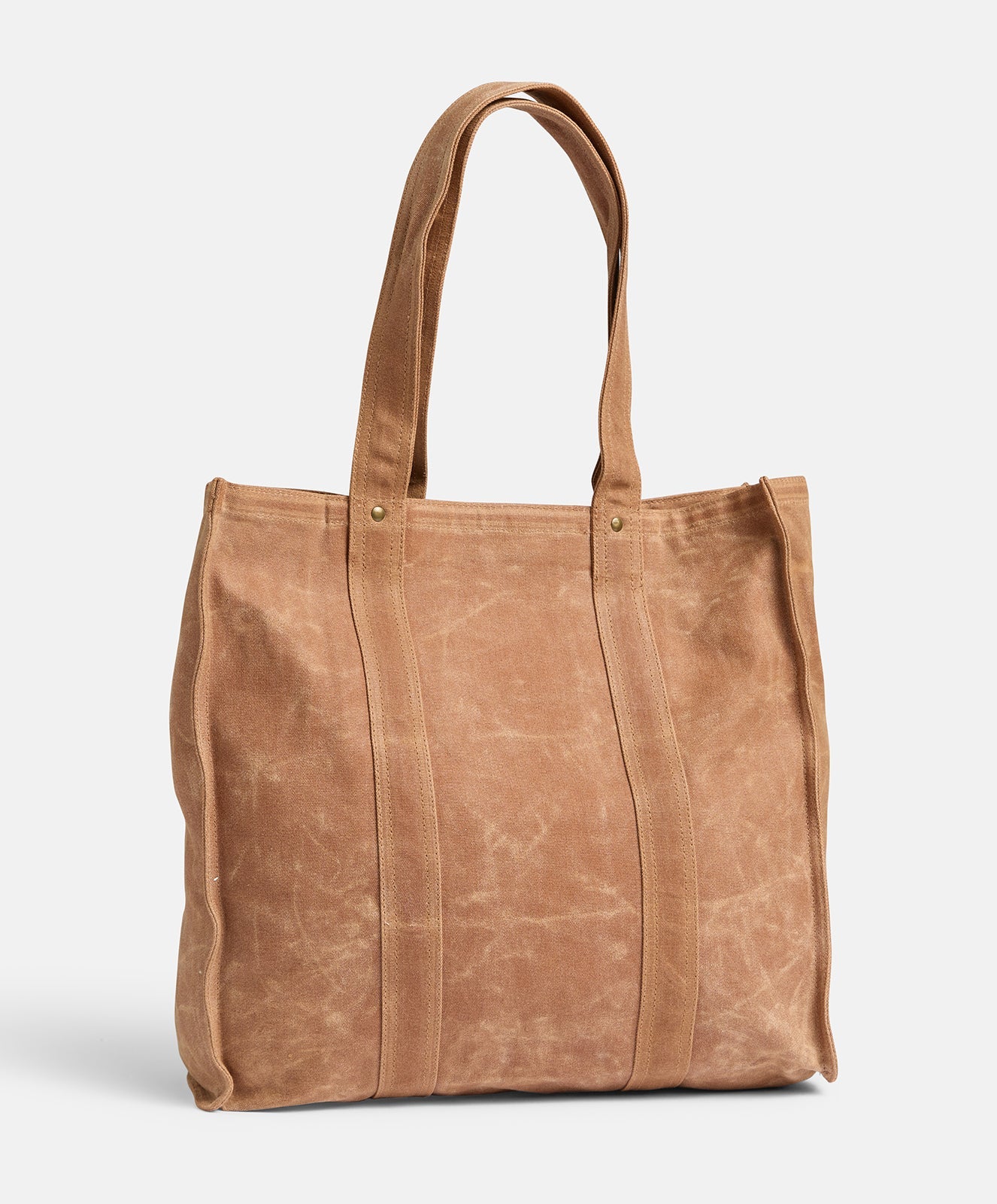 Market Mini Canvas Tote Bag | Almond
