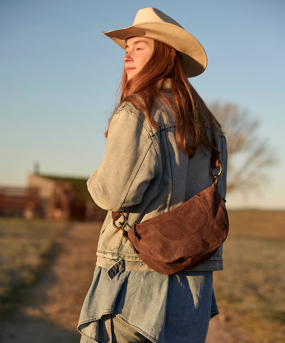 Slow Road Round Shoulder Bag | Cocoa Brown | 33*33cm - PRE SALE