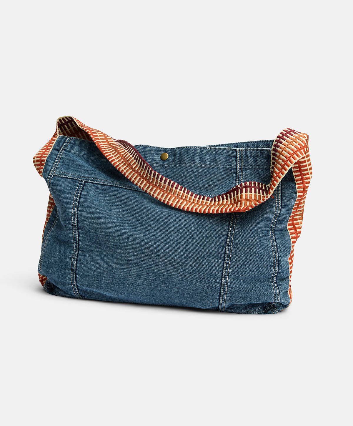 The Drover Slouch Bag | Denim | 47*34*12cm - PRE SALE