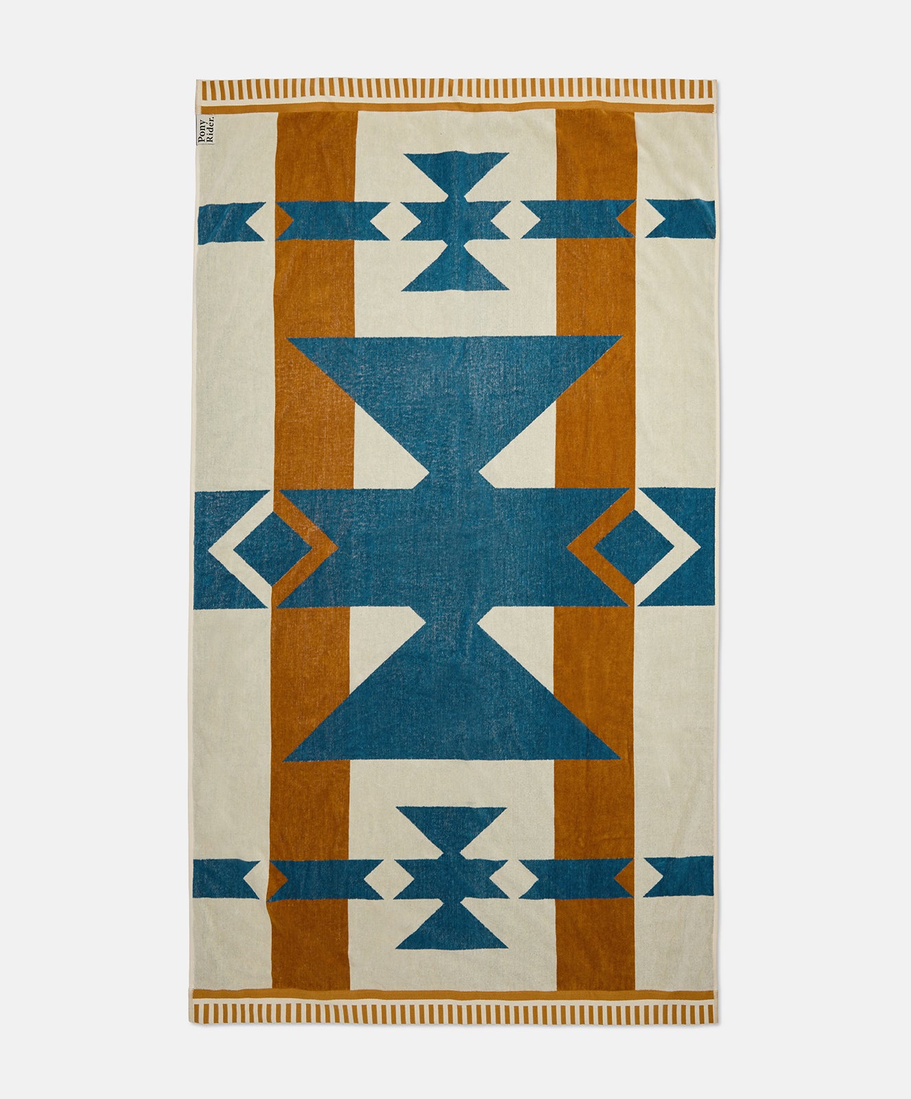 PRE-ORDER Canyon River Large Towel | Natural / Blue