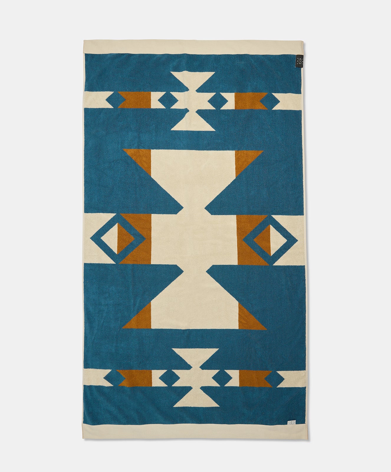 PRE-ORDER Canyon River Large Towel | Natural / Blue