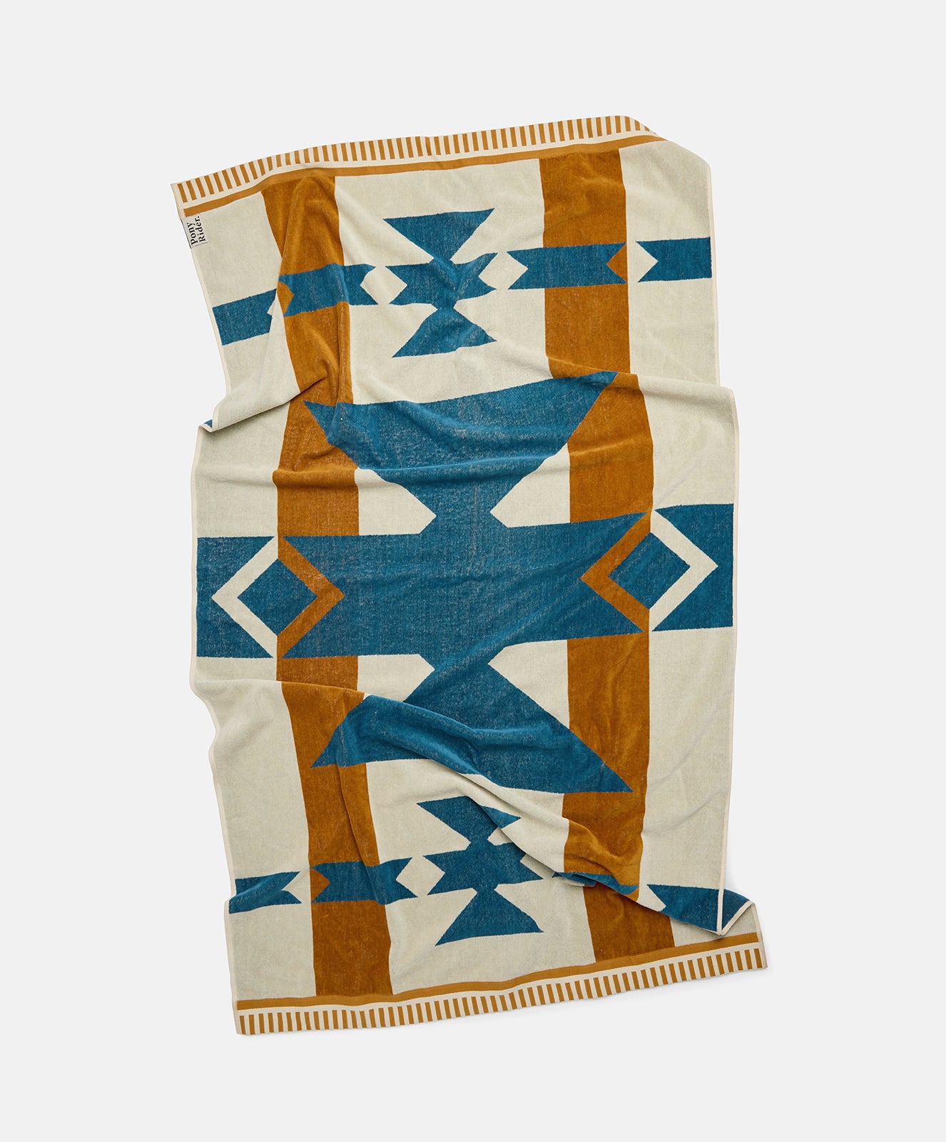 PRE-ORDER Canyon River Large Towel | Natural / Blue
