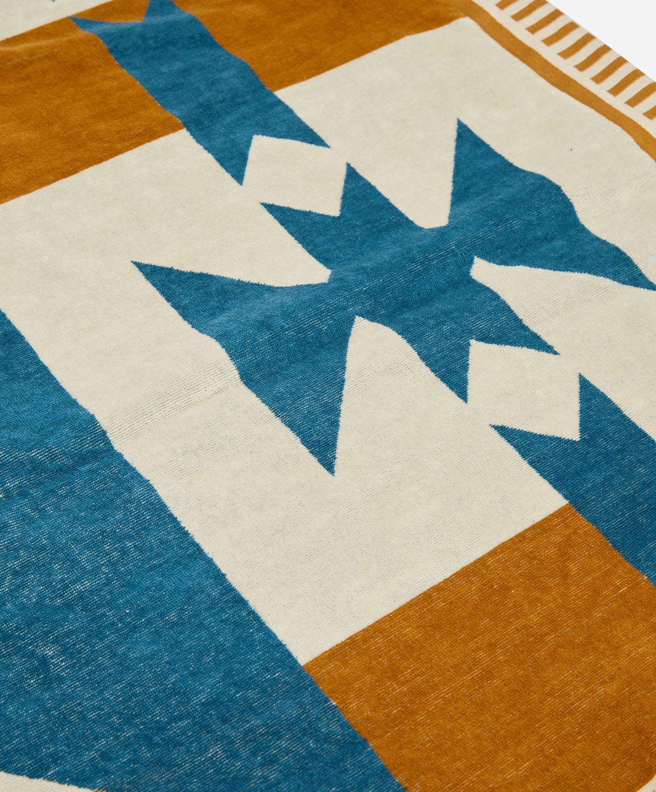 PRE-ORDER Canyon River Large Towel | Natural / Blue