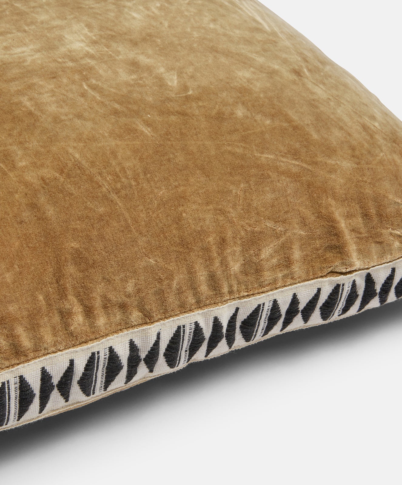 Moonstone Velvet Cushion | Toffee