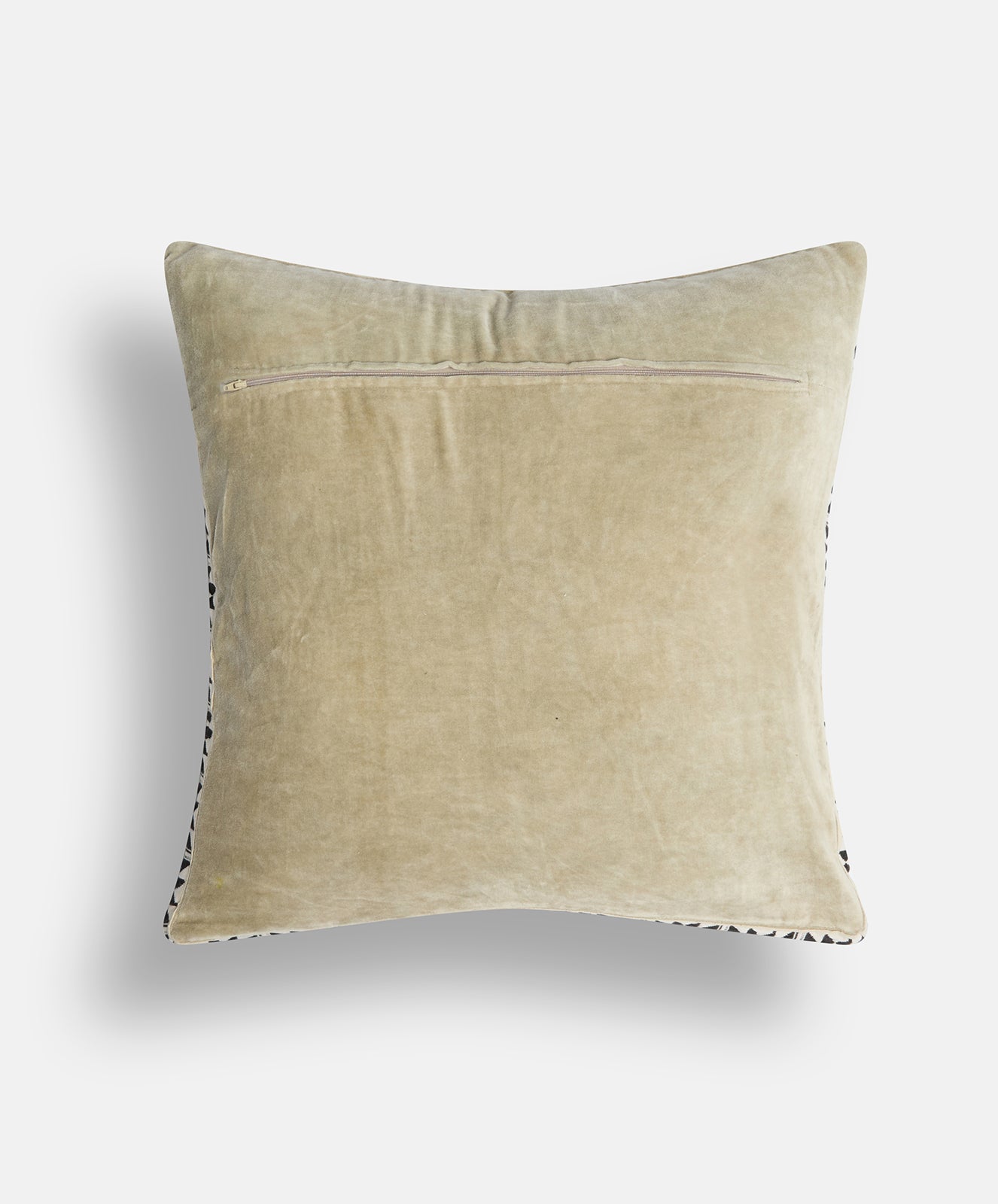 Moonstone Velvet Cushion Cover | Light Safari