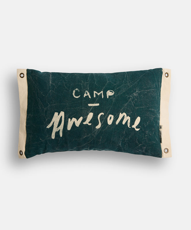Camp Awesome Cushion X Banner | Duffle Green