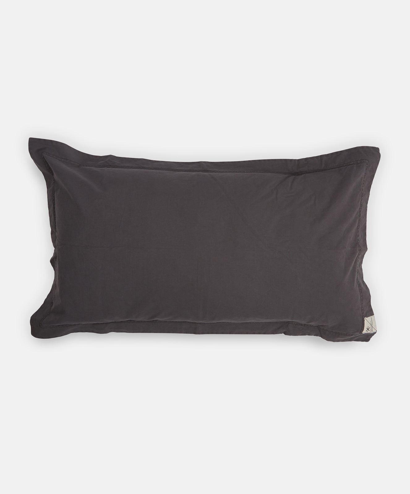 Organic Canvas Pillowcase | Charcoal